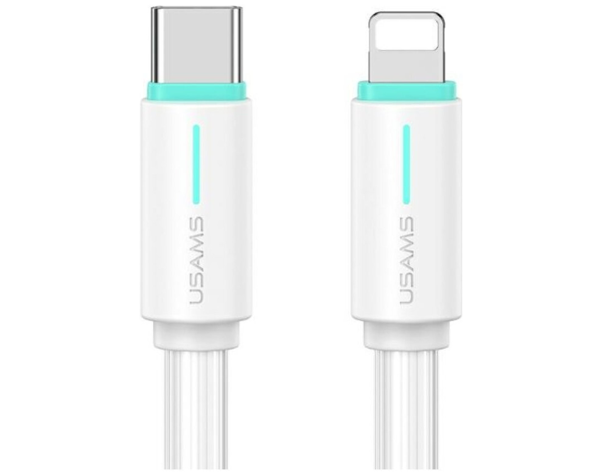 Kabel USB-C - Lightning USAMS SJ735USB02 30W 1 m Biały