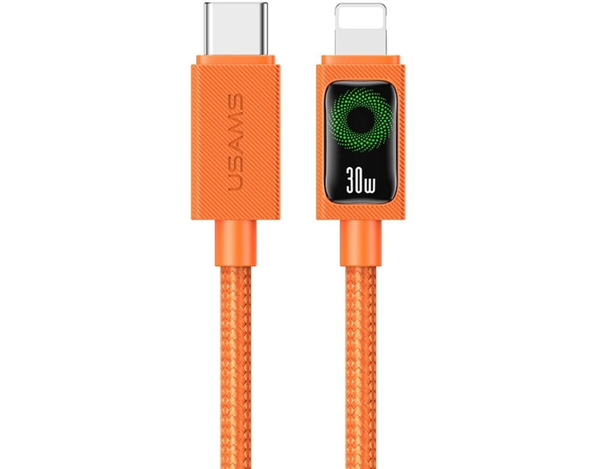 Kabel USB-C - Lightning USAMS SJ774 30W 1.2m Pomarańczowy
