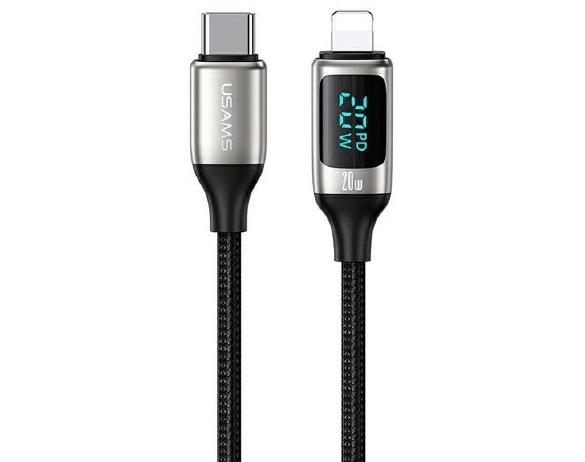 Kabel USB-C - Lightning USAMS U78 SJ545USB02 1.2m Czarny