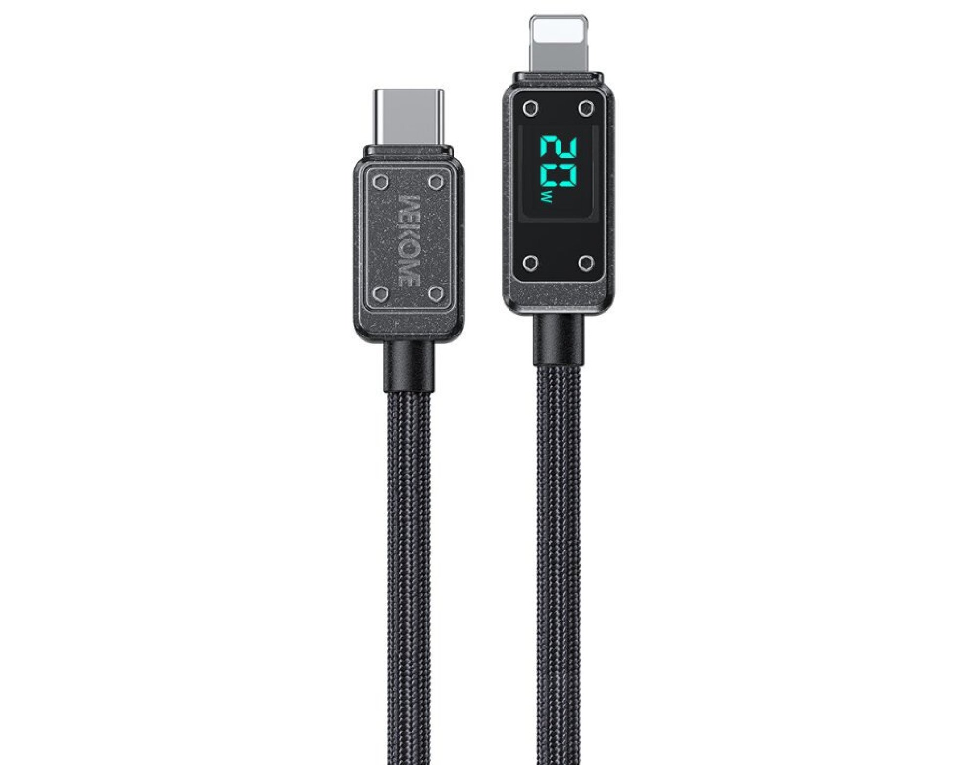 Kabel USB-C - Lightning WEKOME WDC-08 Vanguard Series 20W 1 m Czarny