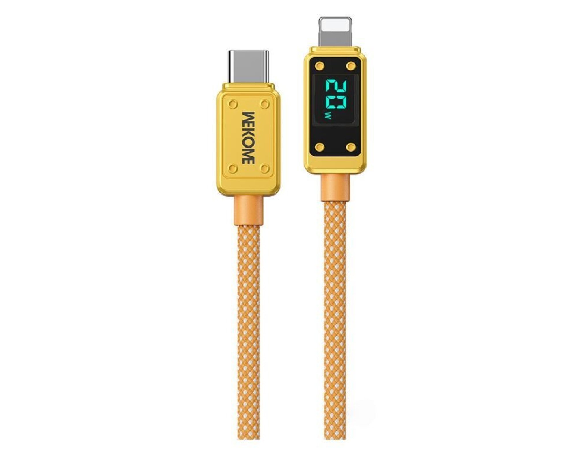 Kabel USB-C - Lightning WEKOME WDC-08 Vanguard Series 20W 1 m Złoty