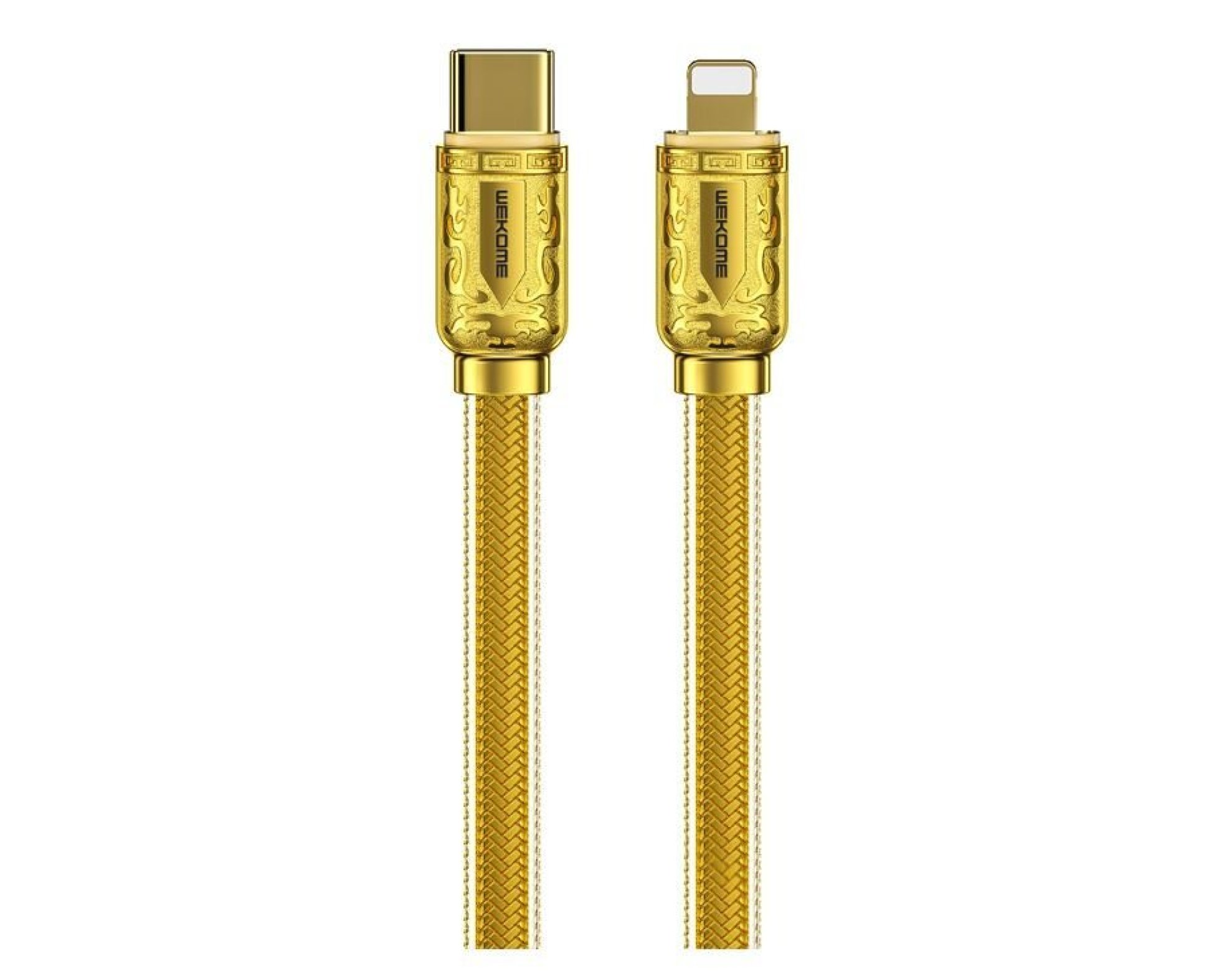 Kabel USB-C - Lightning WEKOME WDC-163 Sakin Series PD 20W 1 m Złoty