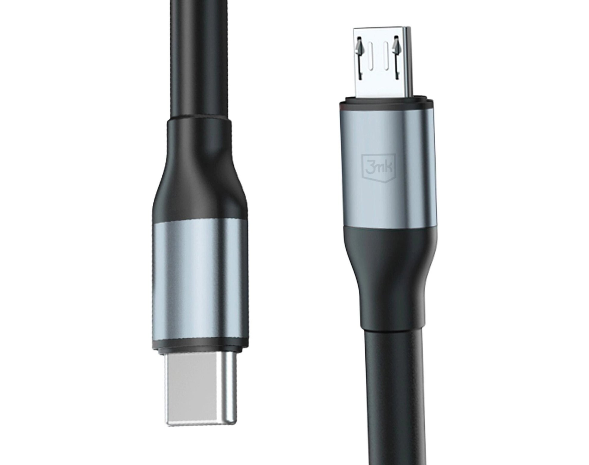 Kabel USB-C - Micro USB 3MK Hyper Cable N-Series 10W 3 m Czarny