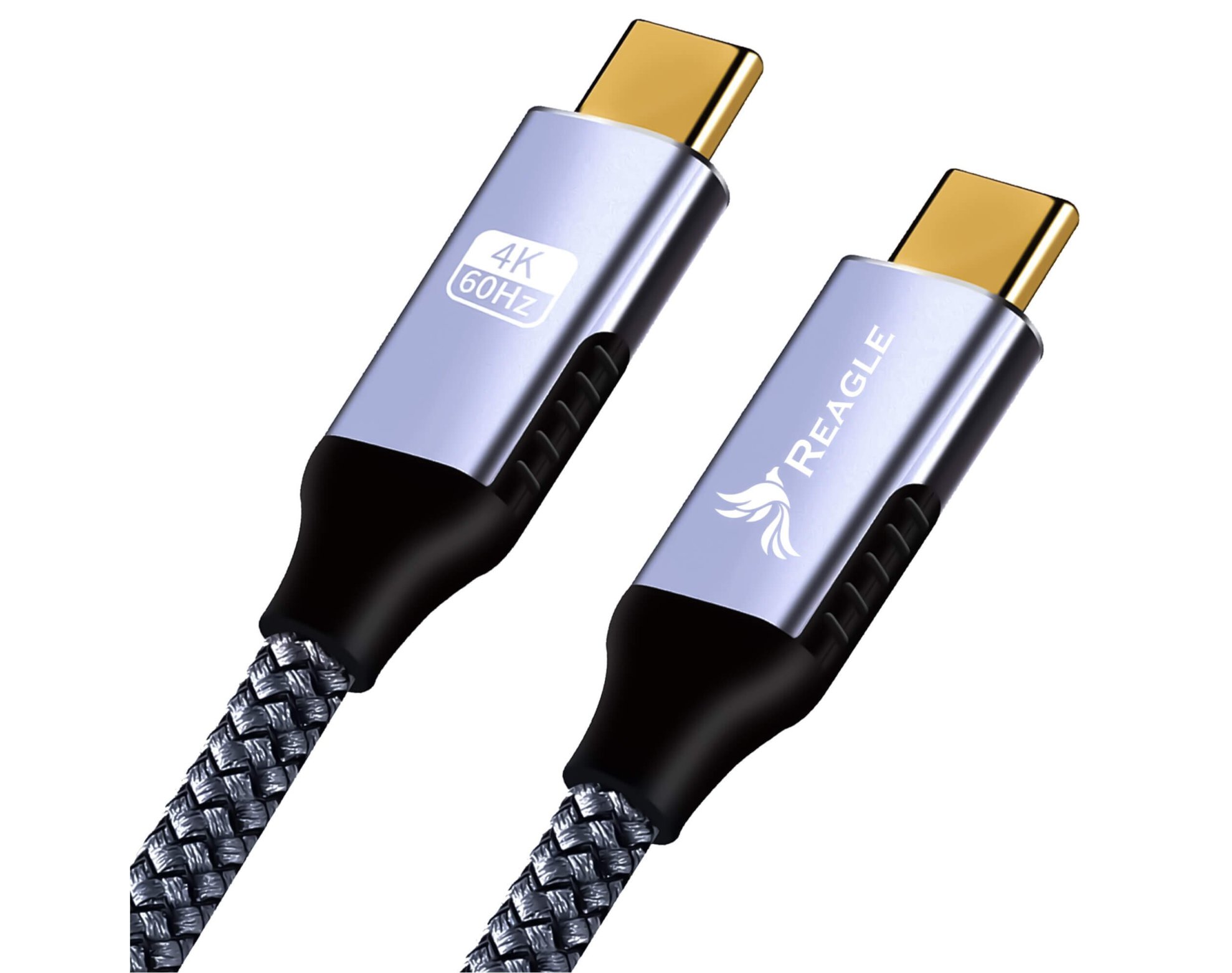 Kabel USB-C REAGLE RUC200L - 2M Thunderbolt 3 USB-C 3.2 PD 100W 20 Gb/s 4K 60Hz QC
