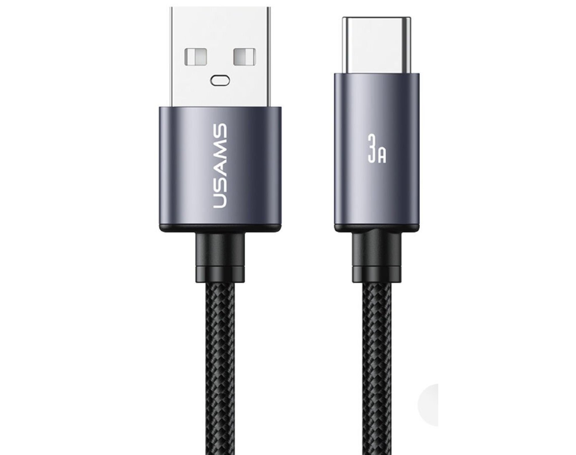 Kabel USB-C - USB-A USAMS U91 18W 1 m Metaliczny