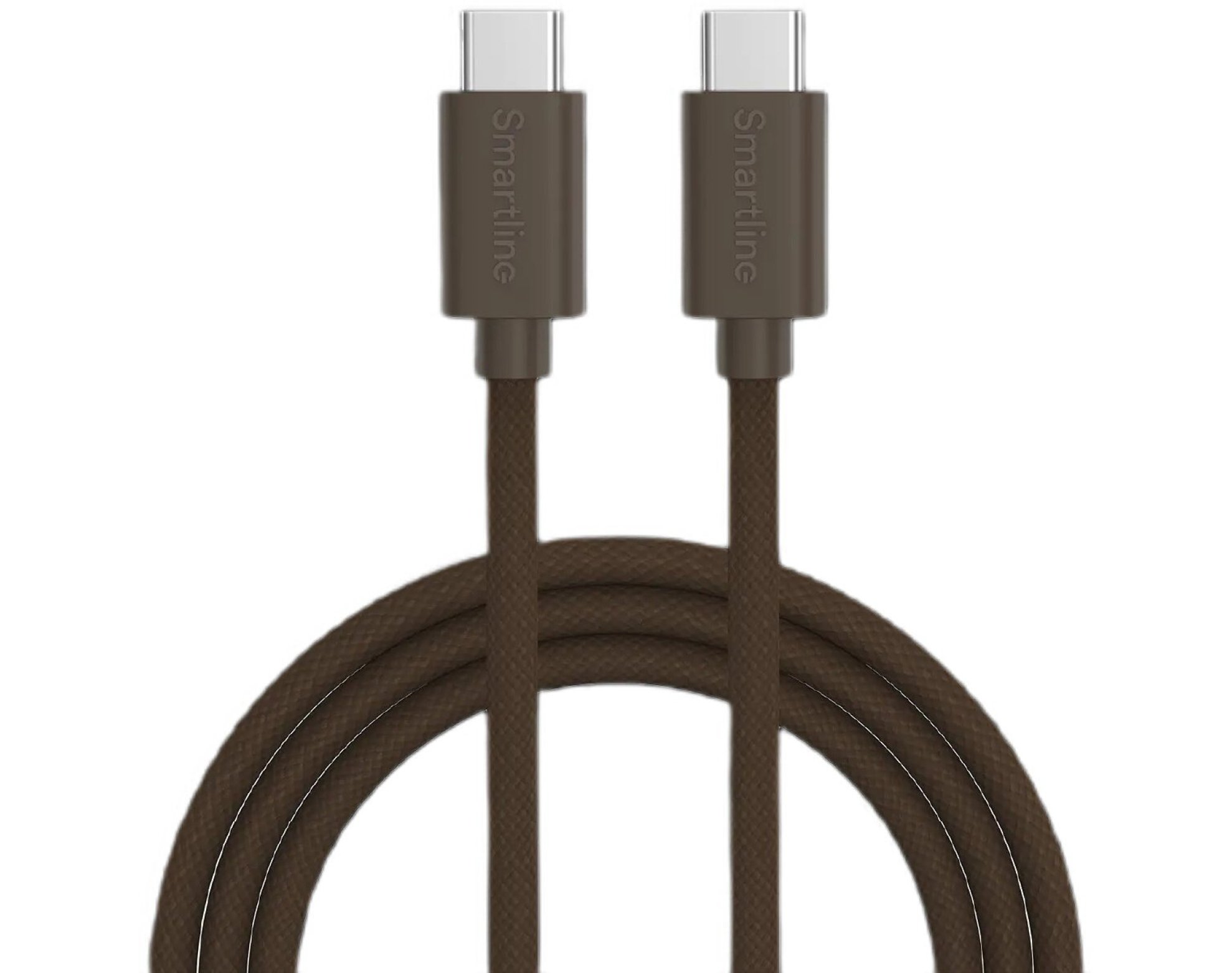 Kabel USB-C - USB-C 2.0 SMARTLINE 60W 2m Brązowy