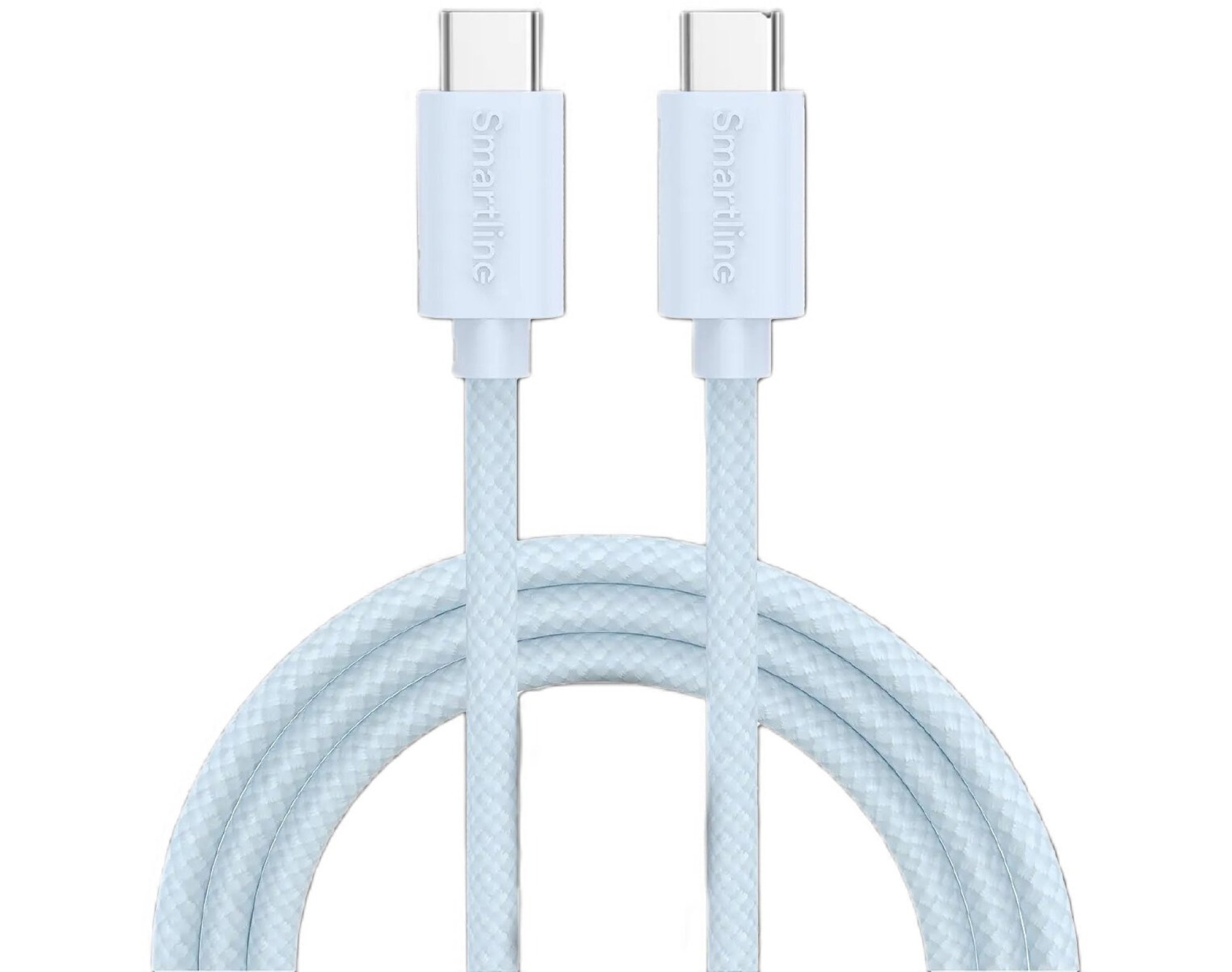 Kabel USB-C - USB-C 2.0 SMARTLINE 60W 2m Niebieski