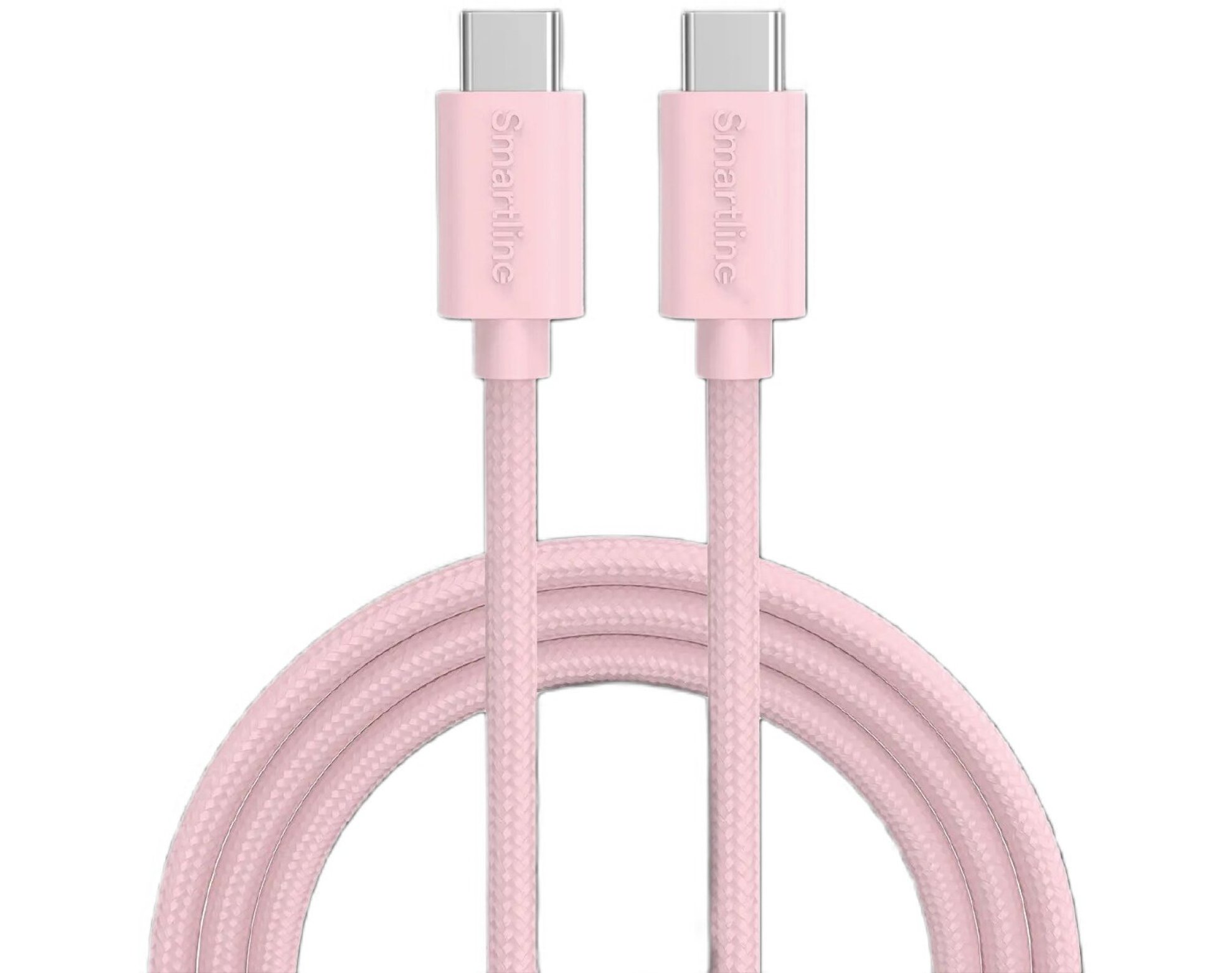 Kabel USB-C - USB-C 2.0 SMARTLINE 60W 2m Różowy