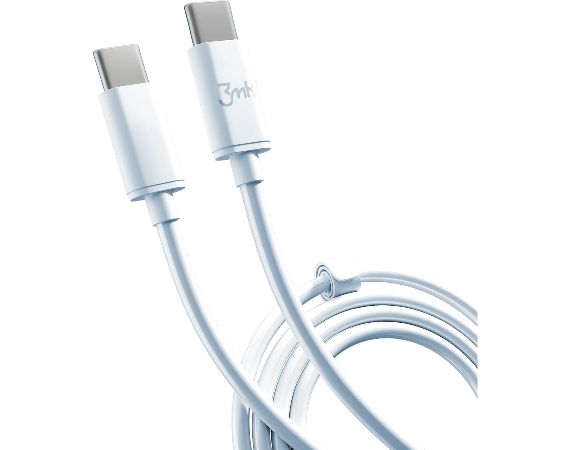 Kabel USB-C - USB-C 3MK Hyper Cable 100W 2 m Biały
