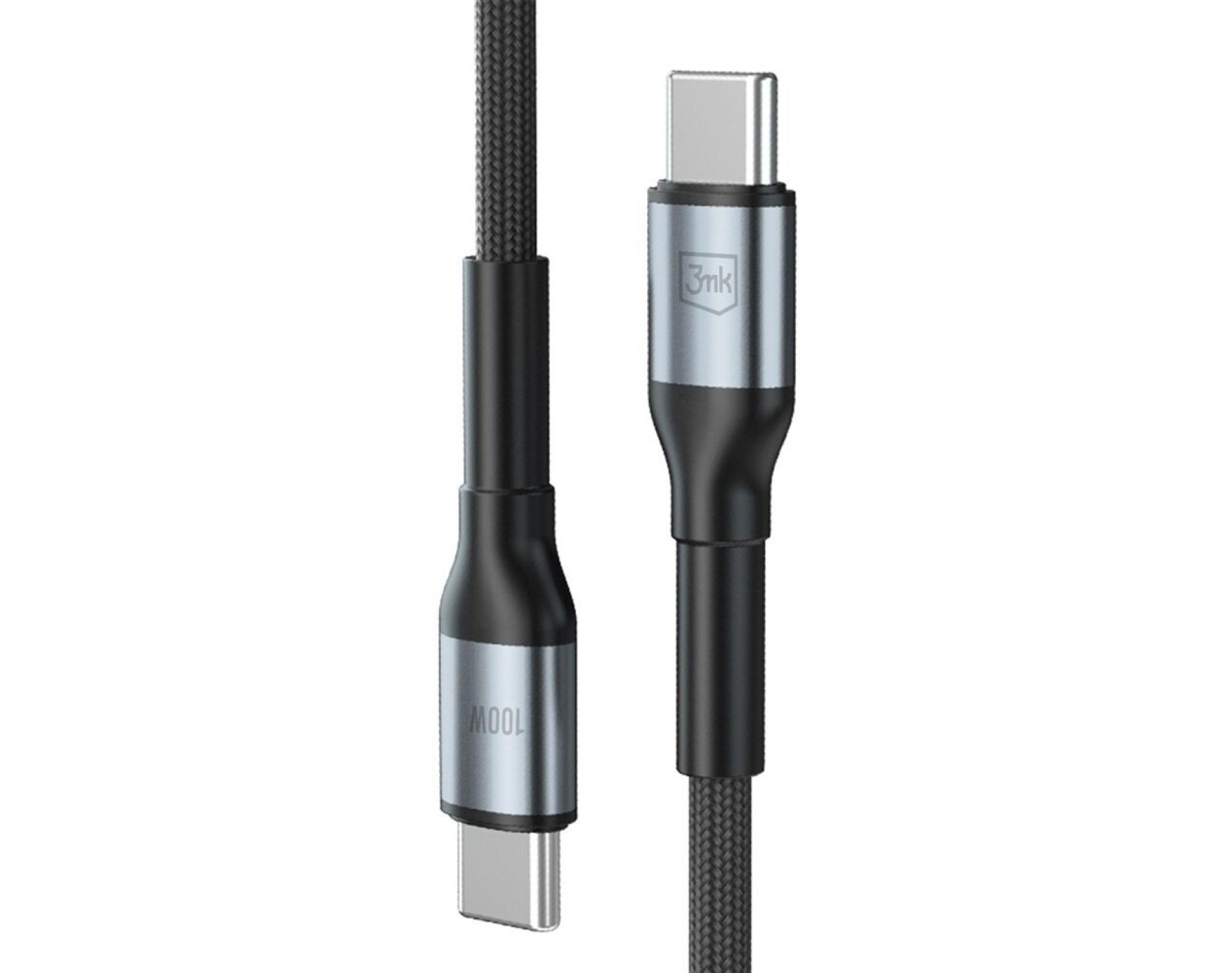 Kabel USB-C - USB-C 3MK Hyper Cable N-Series 100W 1 m Czarny