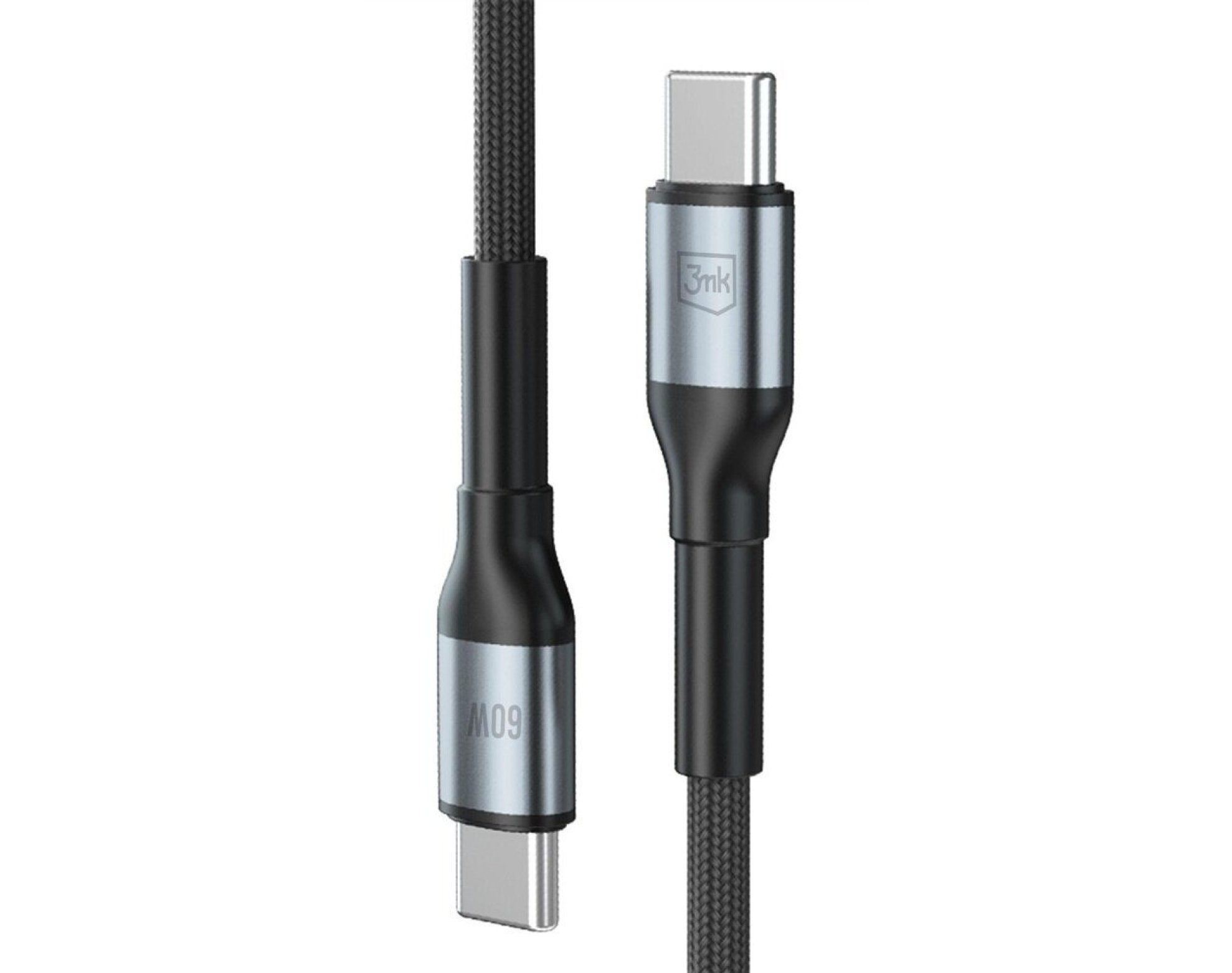 Kabel USB-C - USB-C 3MK Hyper Cable N-Series 60W 2 m Czarny