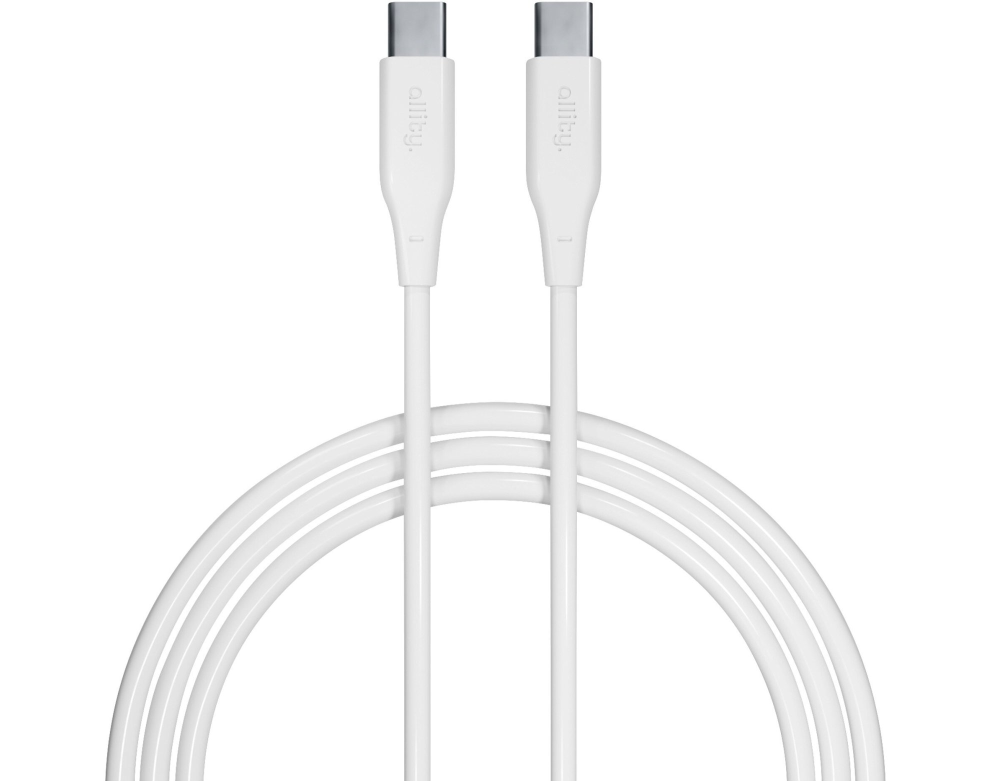 Kabel USB-C - USB-C ALLITY AUC-02 60W 2 m Biały