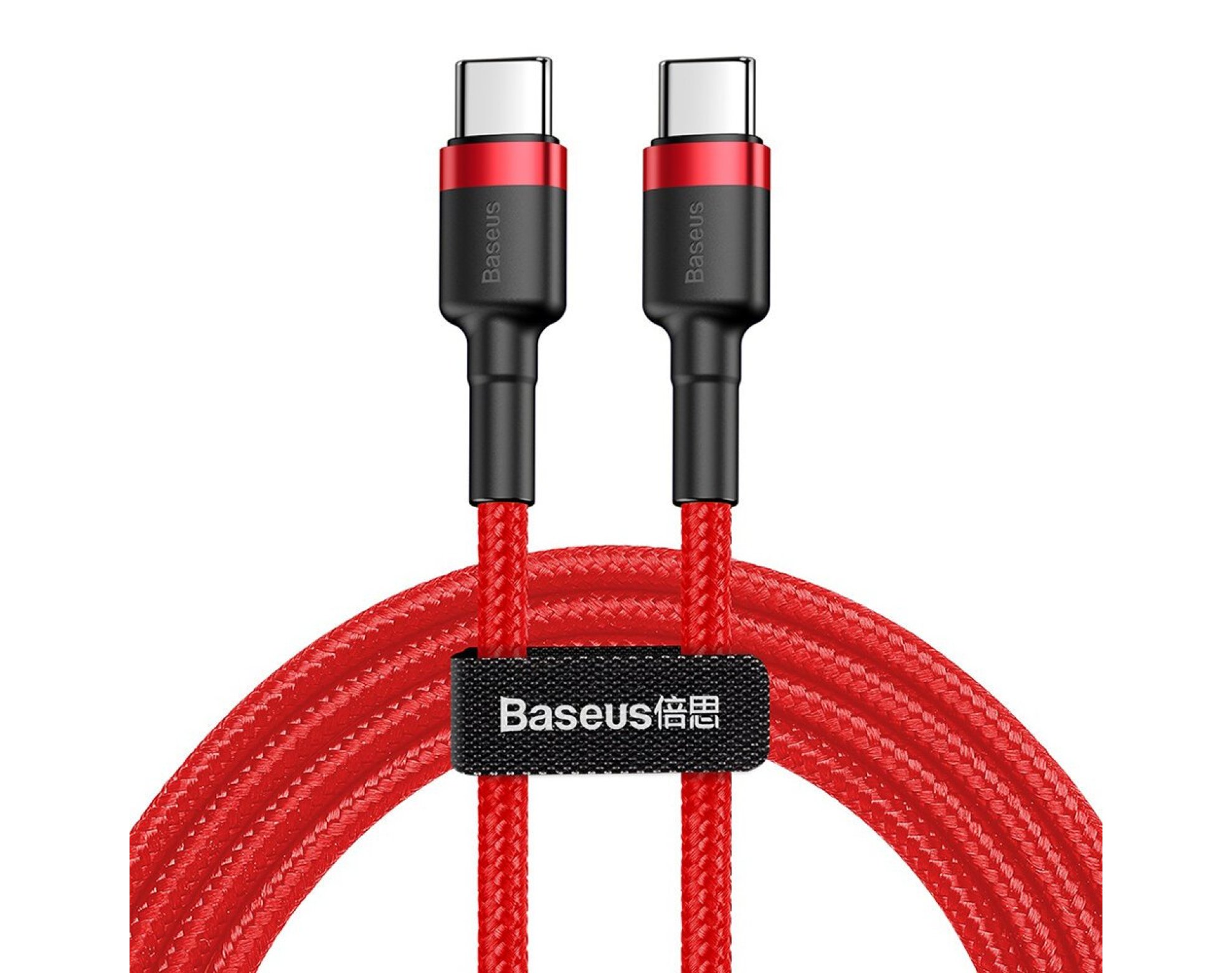 Kabel USB-C USB-C BASEUS Cafule 60W 2 m Czerwony