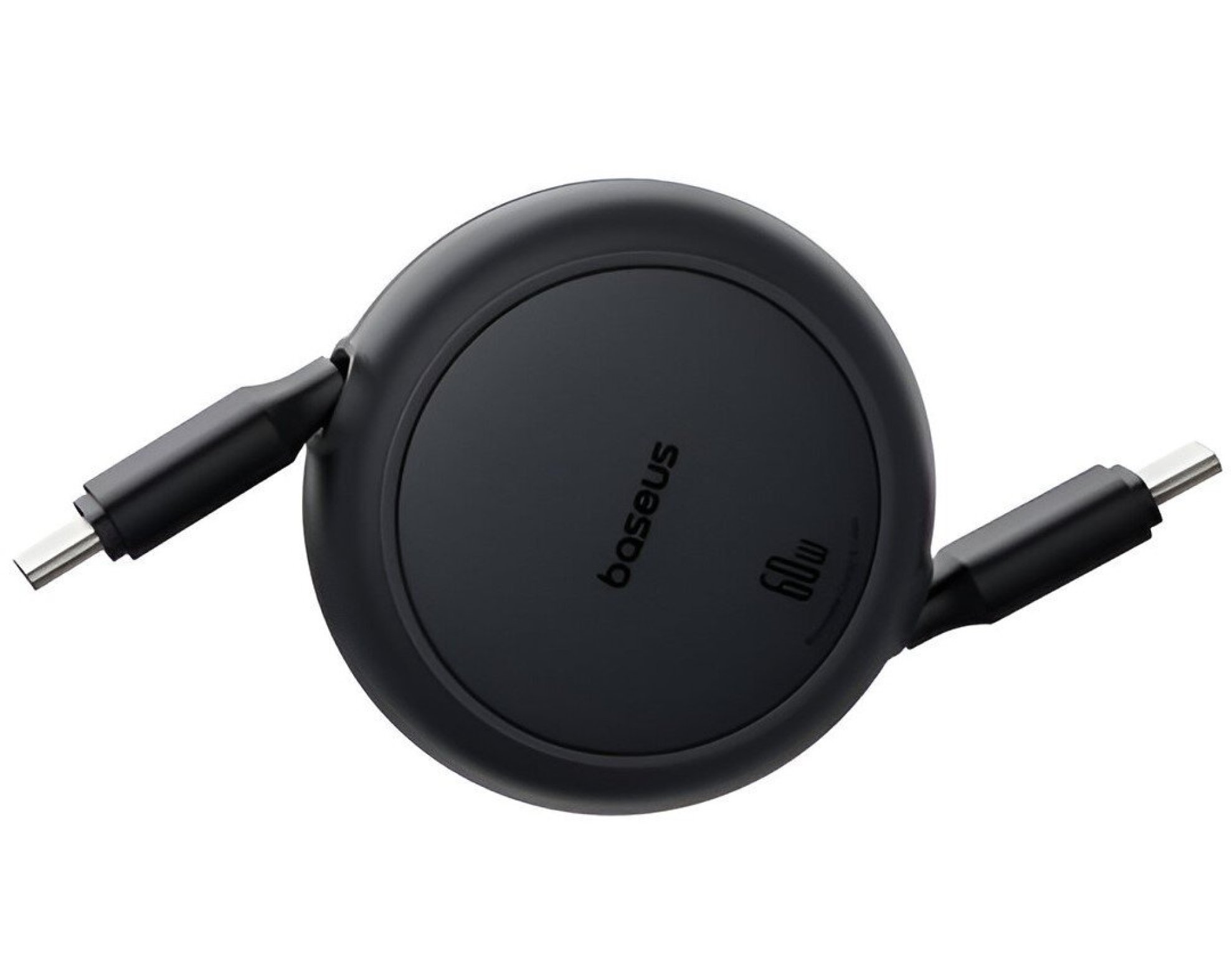 Kabel USB-C - USB-C  BASEUS Free2Pull Mini 60W 1 m Czarny