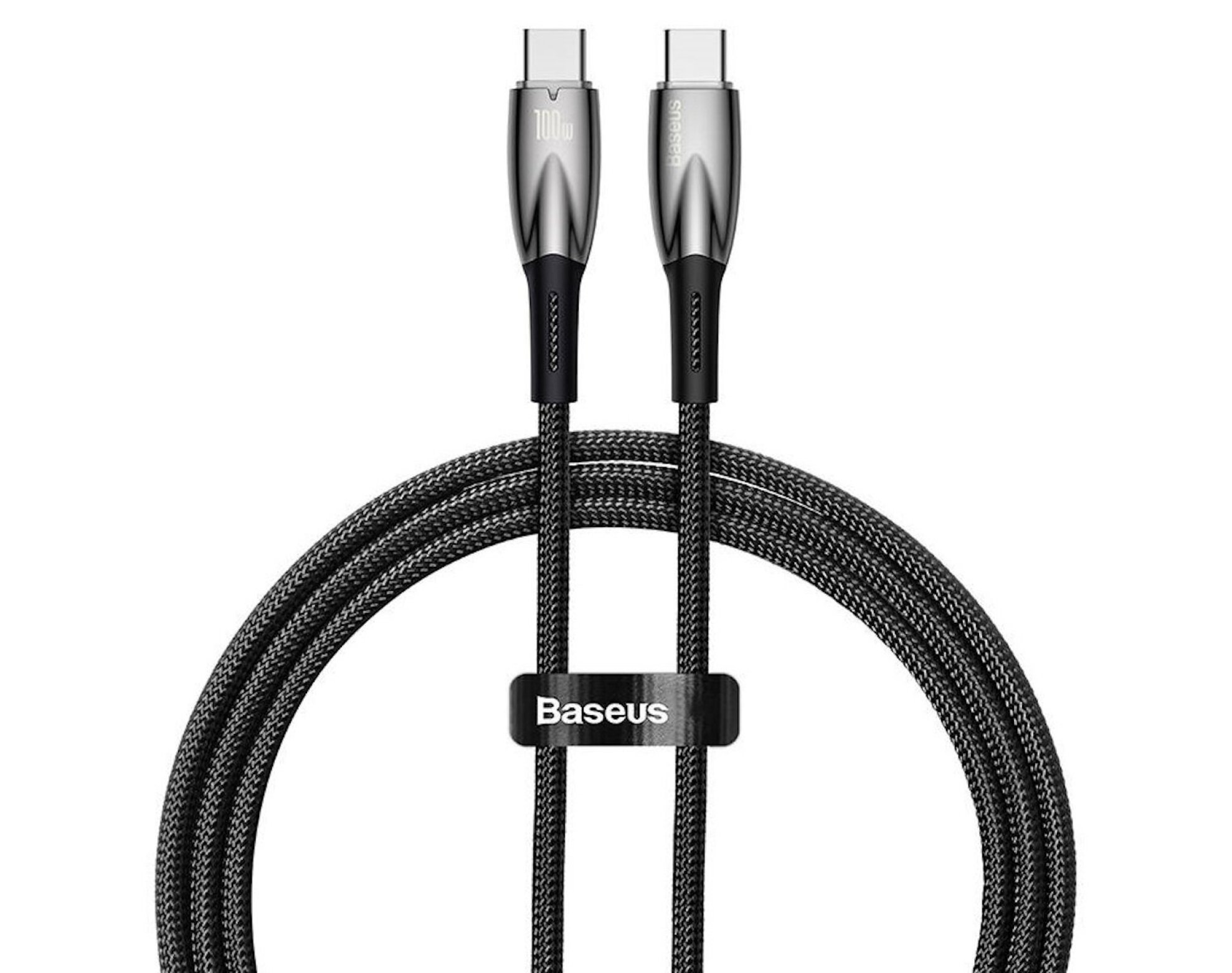 Kabel USB-C - USB-C BASEUS Glimmer 100W 1 m Czarny
