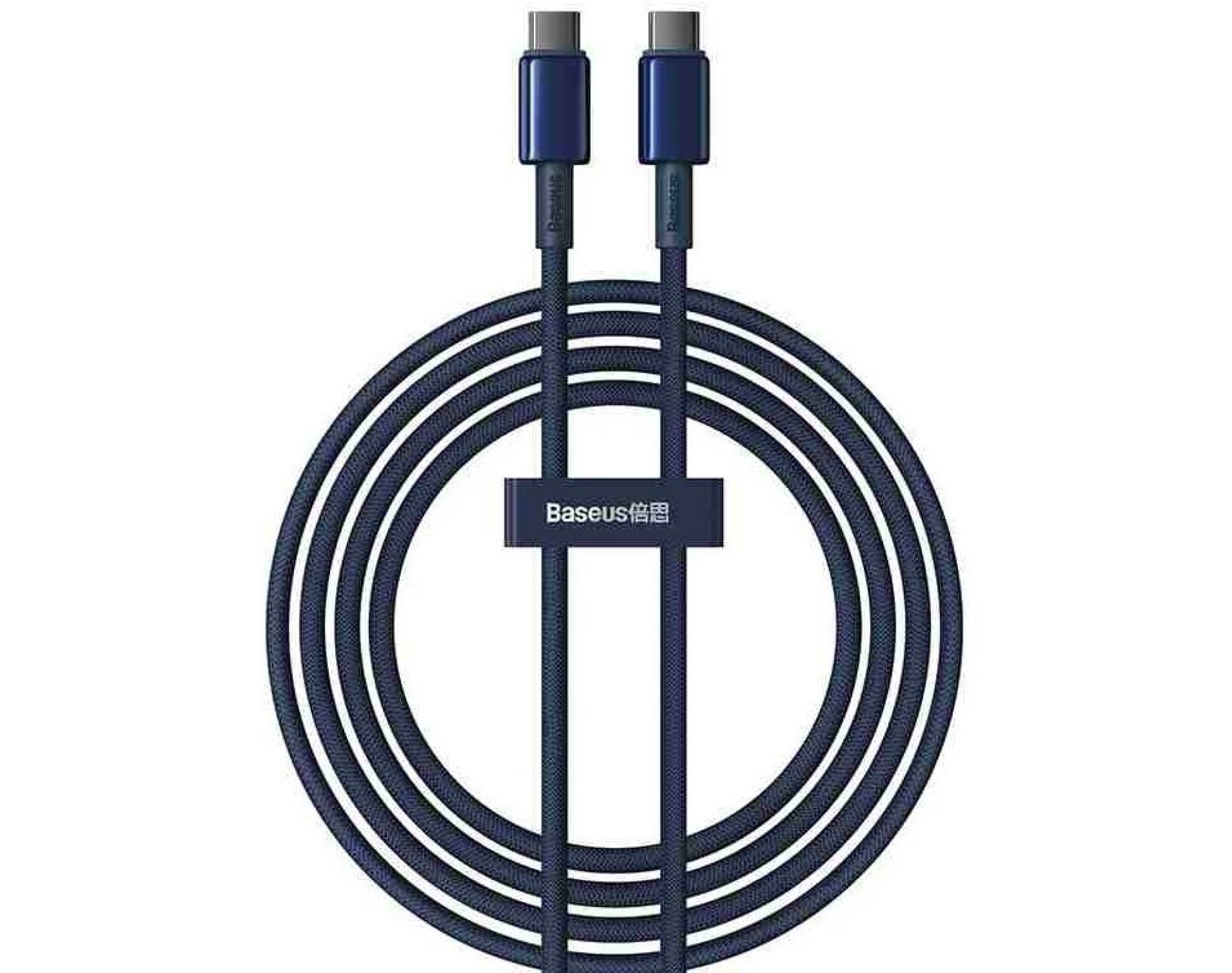 Kabel USB-C - USB-C BASEUS Tungsten Gold 100W 2 m Niebieski