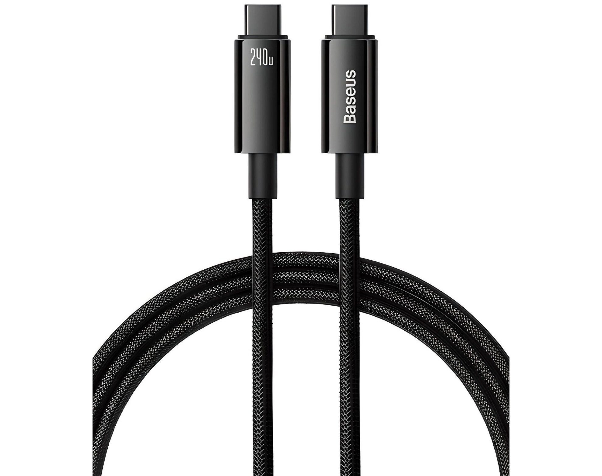 Kabel USB-C - USB-C BASEUS Tungsten Gold 240W 3 m Czarny