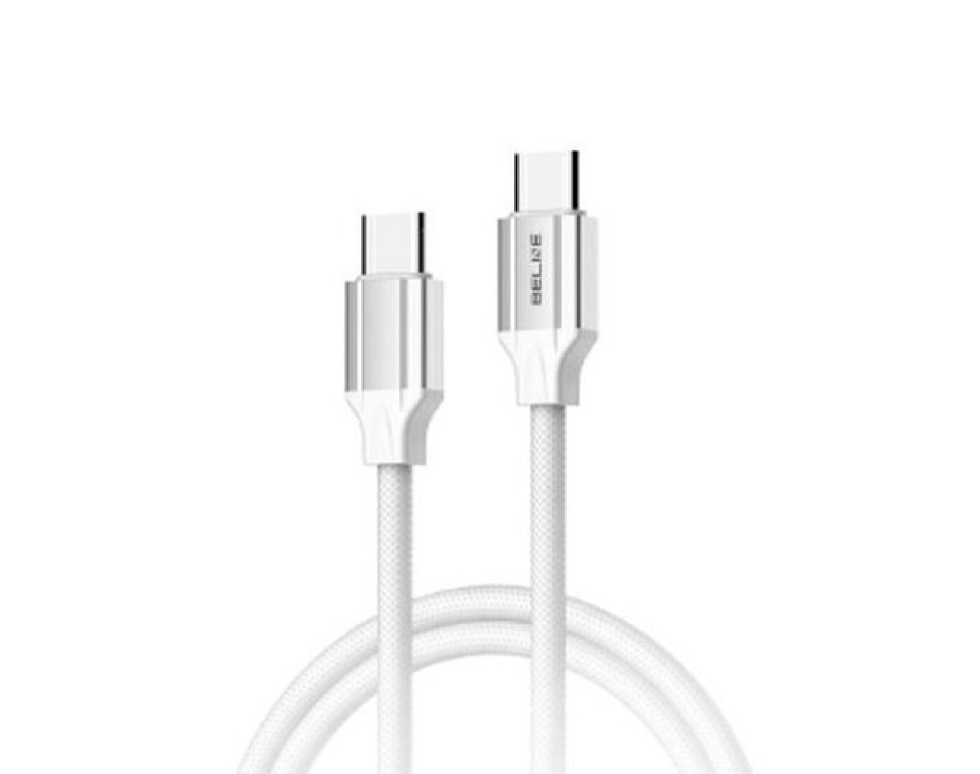 Kabel USB-C - USB-C BELINE BLNCWC03 65W 1 m Biały