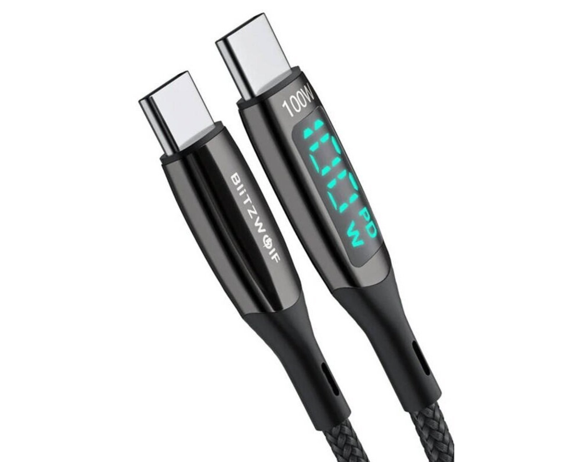 Kabel USB-C - USB-C BLITZWOLF BW-TC23 100W 1.8 m Czarny