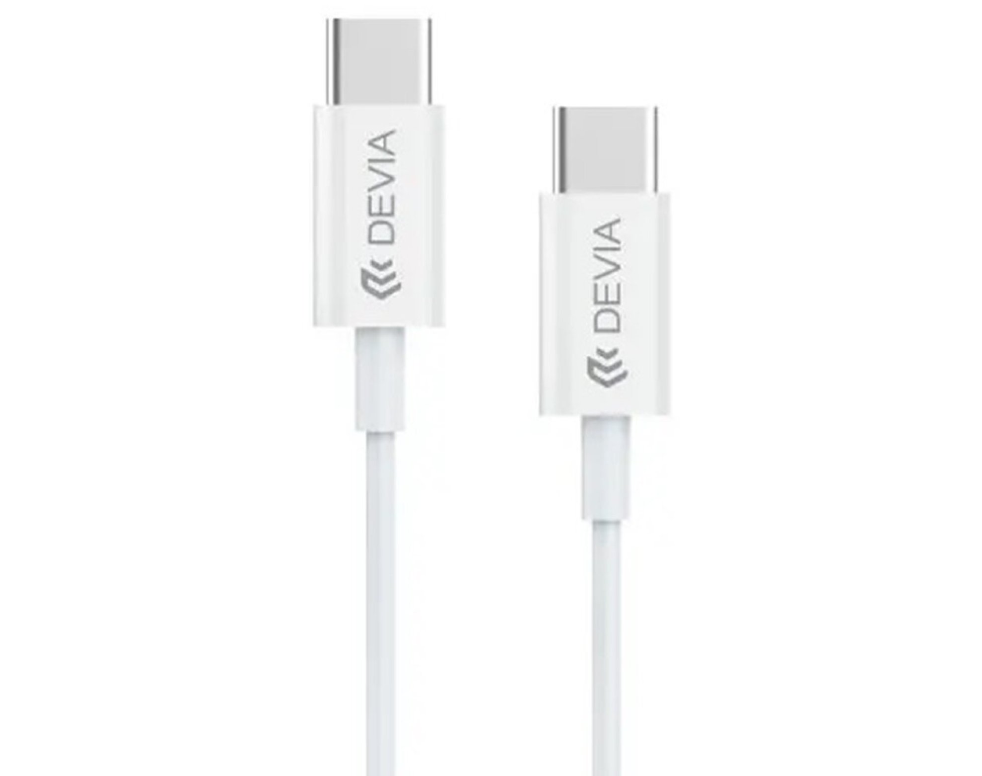 Kabel USB-C - USB-C DEVIA Smart 3A 60W 1m Biały