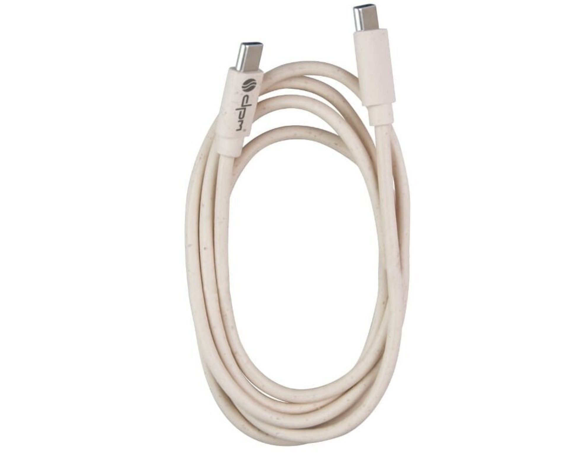 Kabel USB-C - USB-C DPM 1 m Beżowy