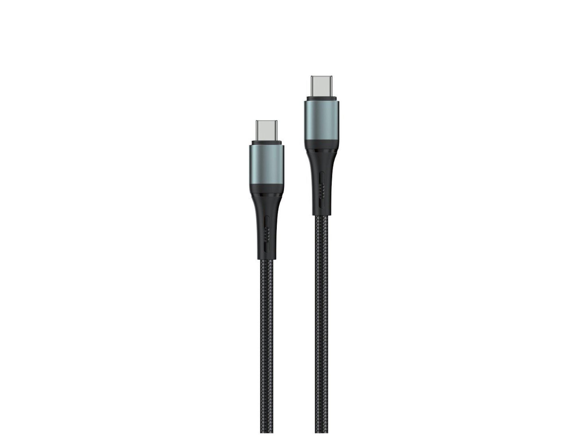 Kabel USB-C — USB-C ENCORE ENERGY EE103-CC 1m 60W Braided Czarny