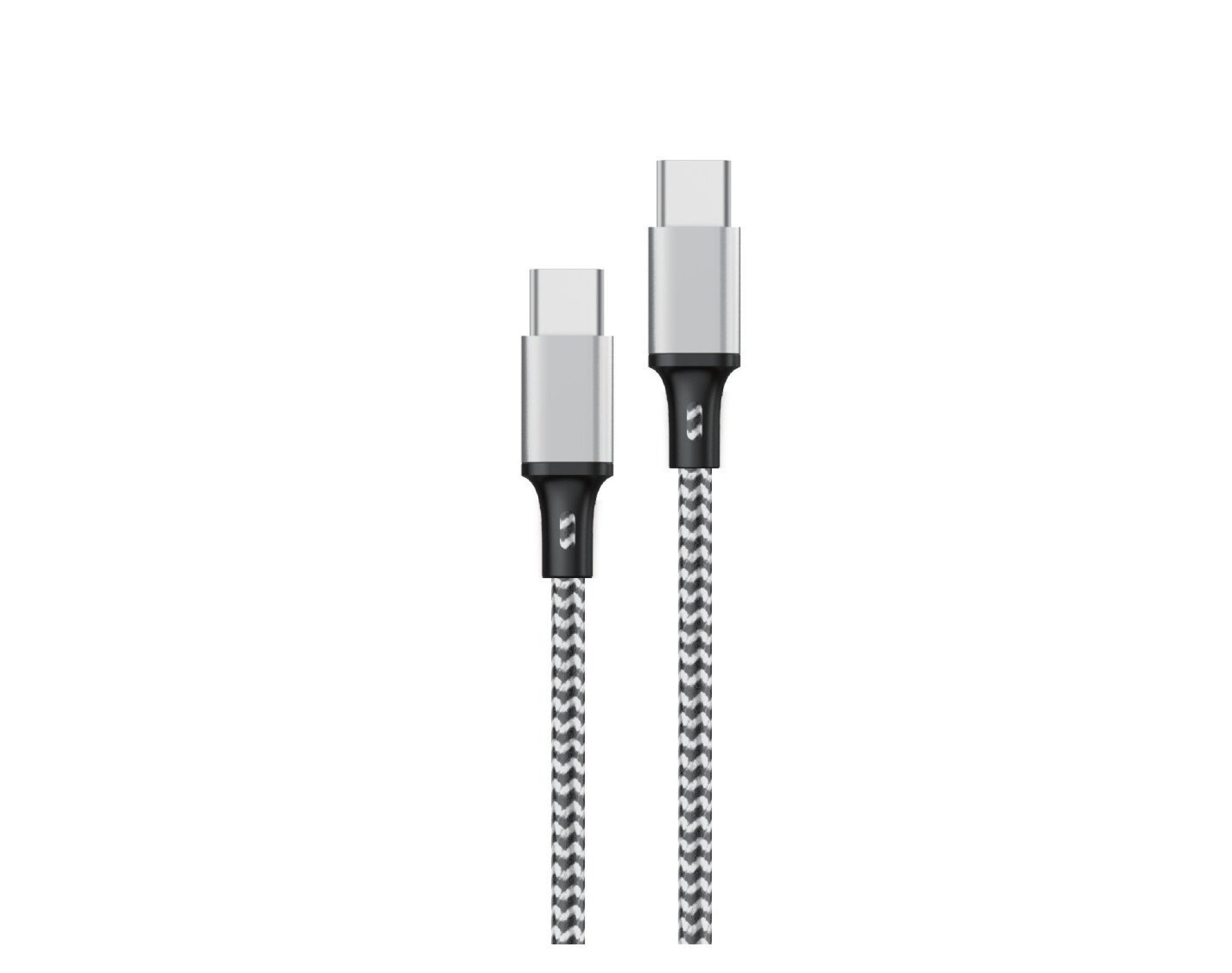 Kabel USB-C — USB-C ENCORE ENERGY EE118-CC 3m 60W Braided Czarno-biały