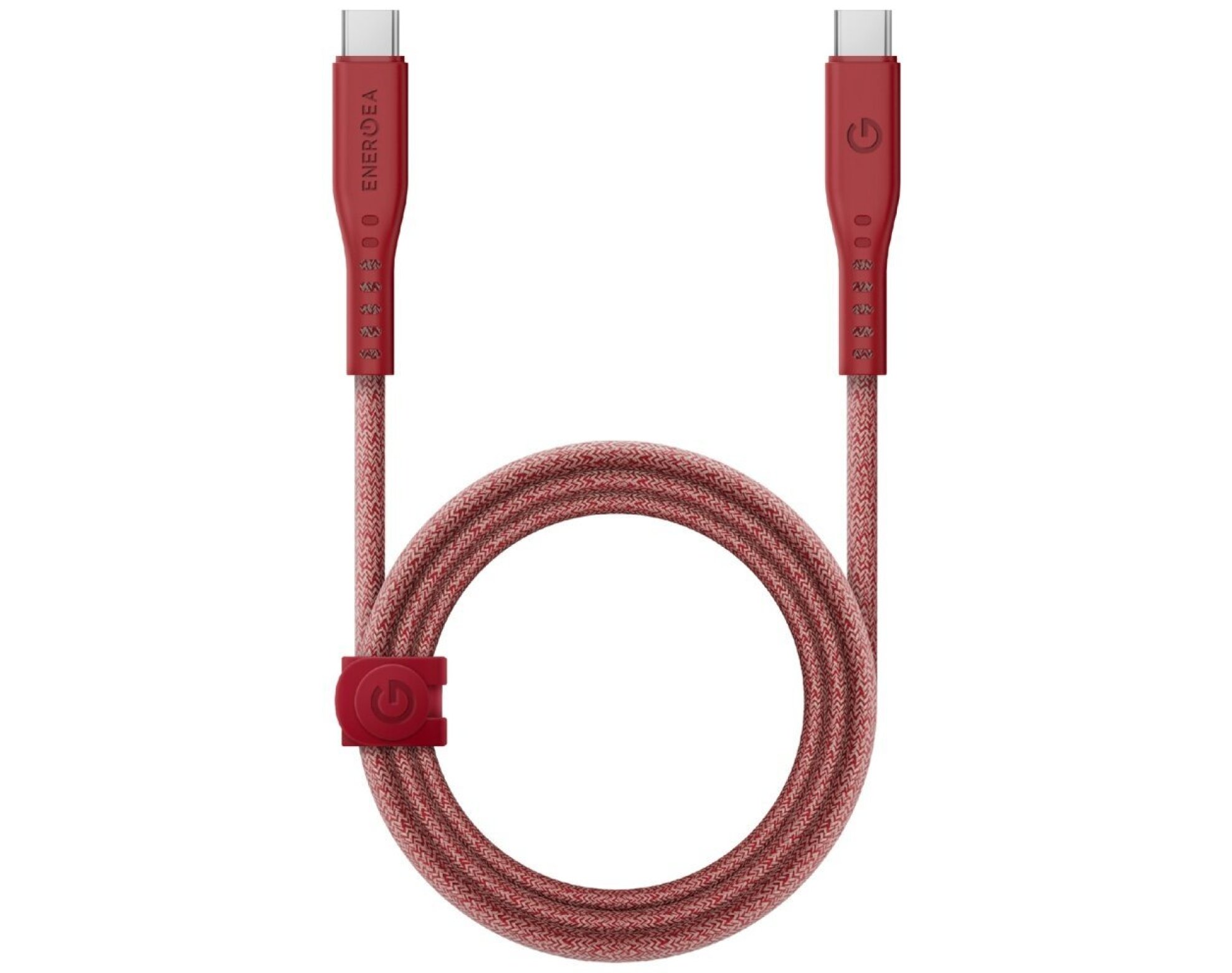 Kabel USB-C - USB-C ENERGEA Flow MFi 240W 1.5 m Czerwony