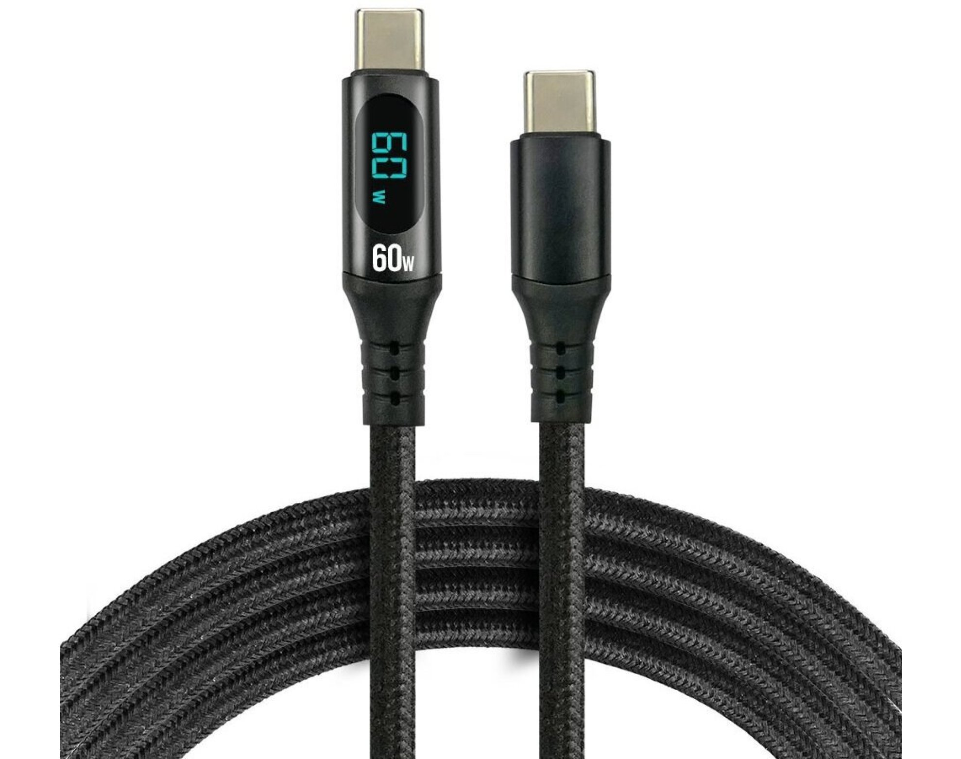 Kabel USB-C - USB-C EVERACTIVE CBB-1PDL 60W 1 m Czarny