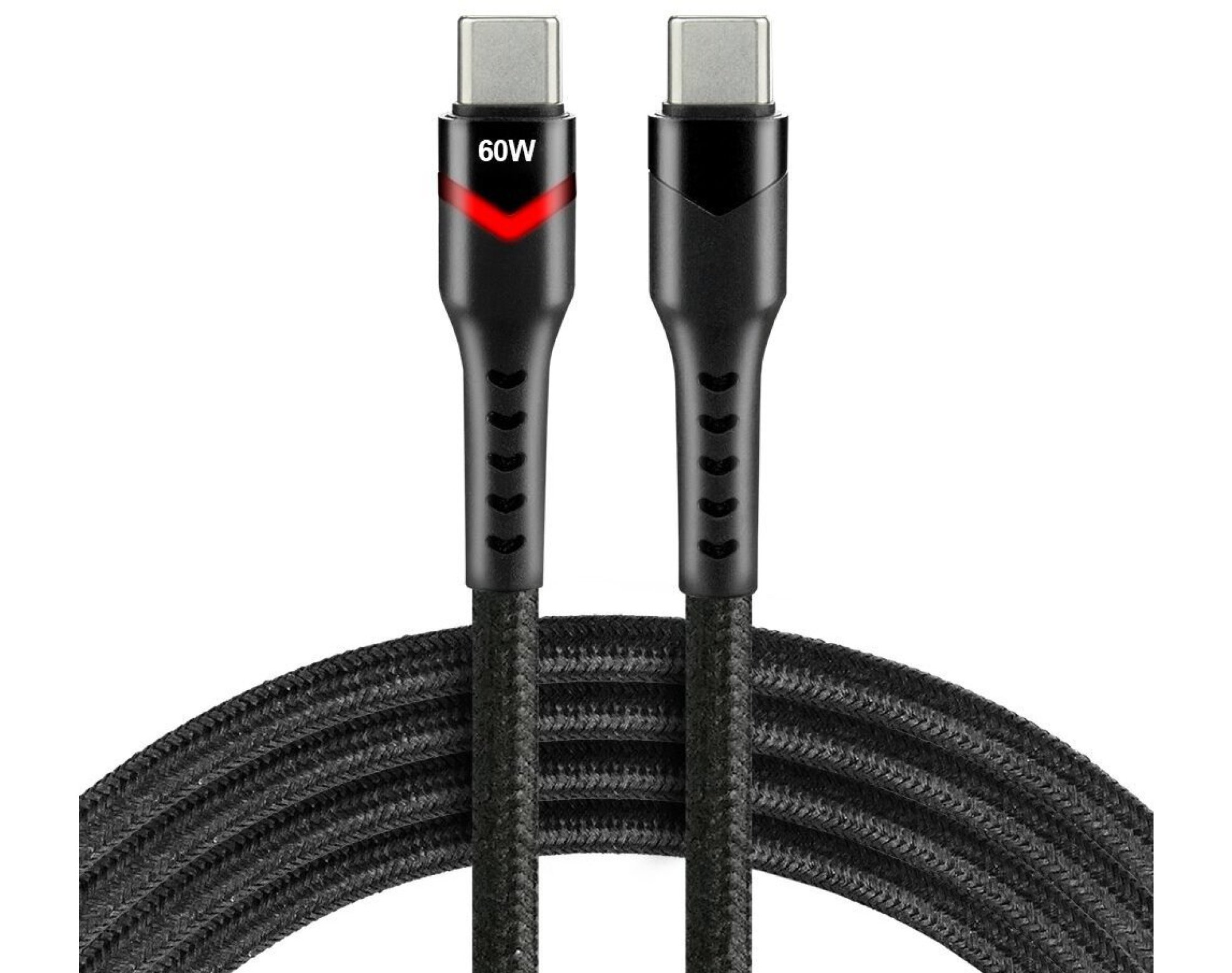 Kabel USB-C - USB-C EVERACTIVE CBB-2PDR 60W 2 m Czarny