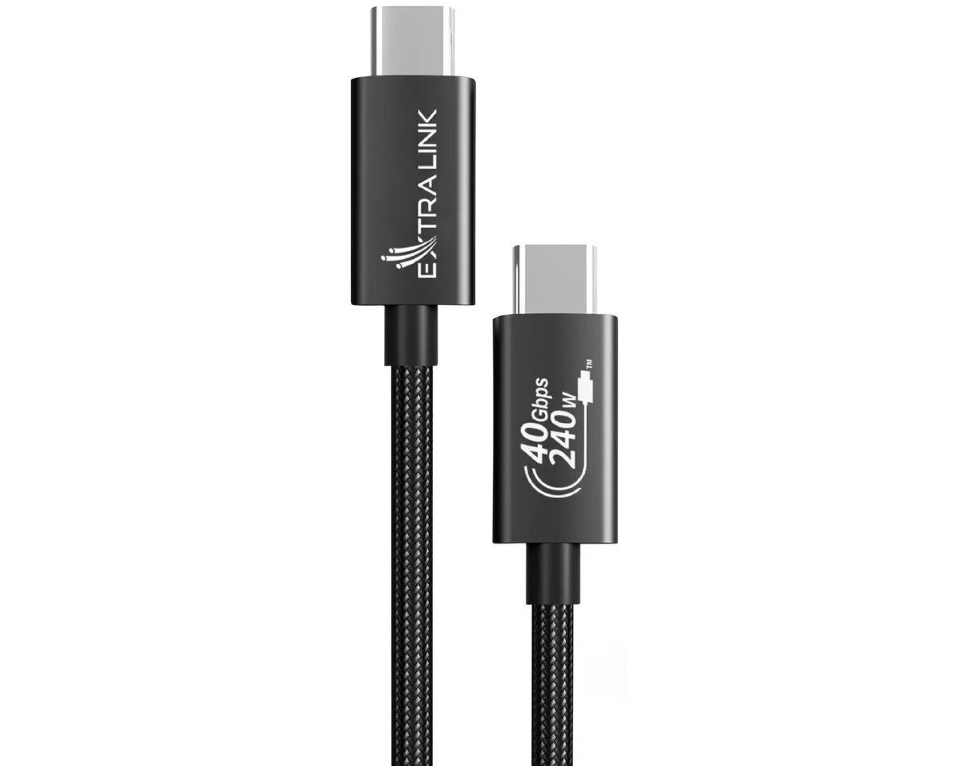 Kabel USB-C - USB-C EXTRALINK Smart Life Cable 240W 2 m Czarny