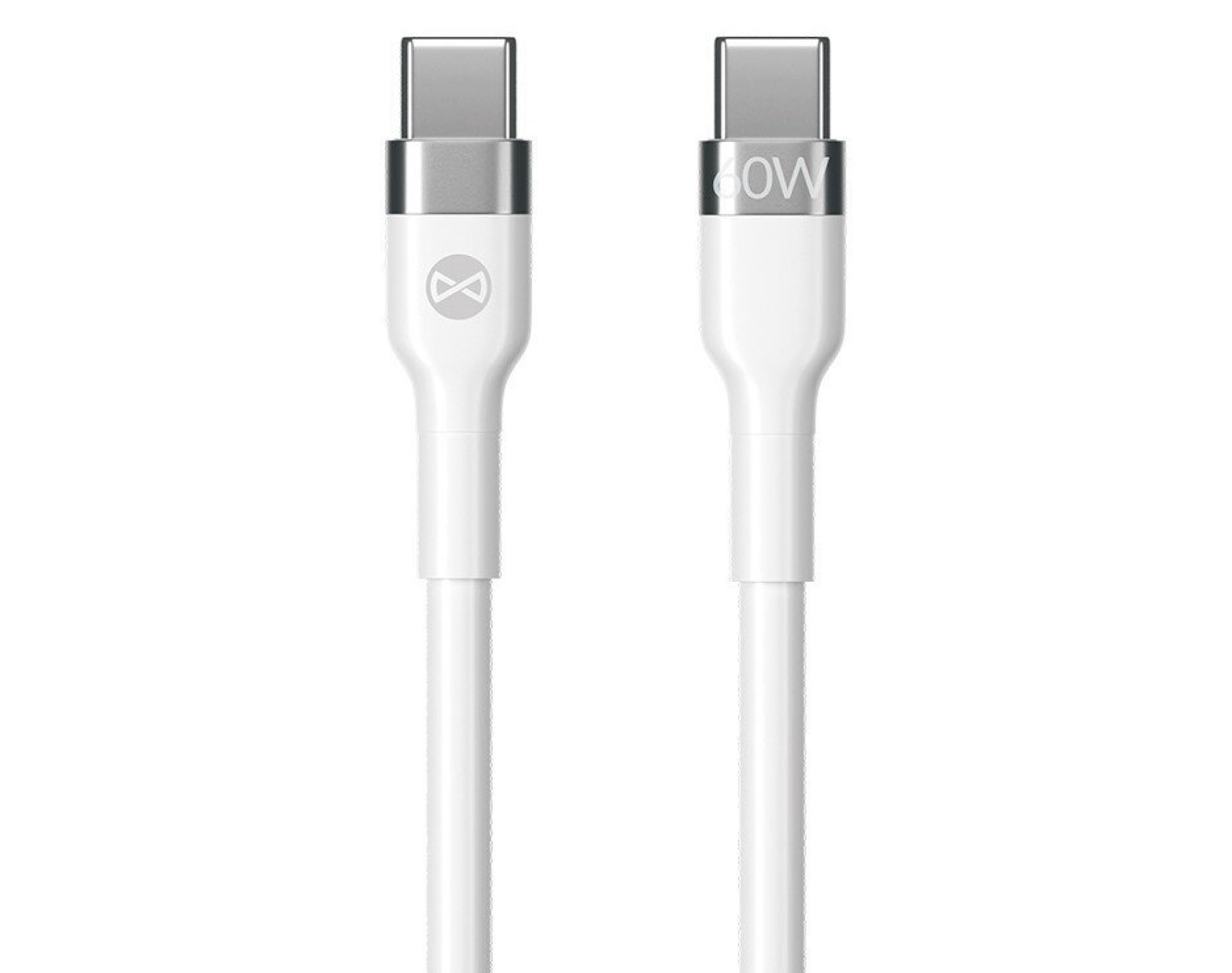 Kabel USB-C - USB-C FOREVER Flexible 60W 2 m Biały