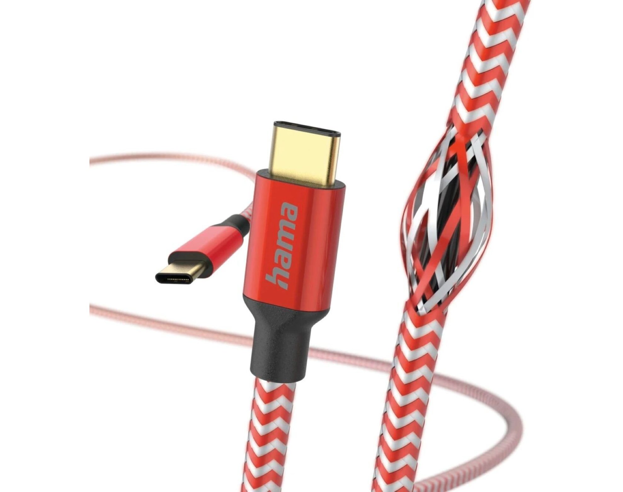 Kabel USB-C - USB-C HAMA 1.5 m Czerwony