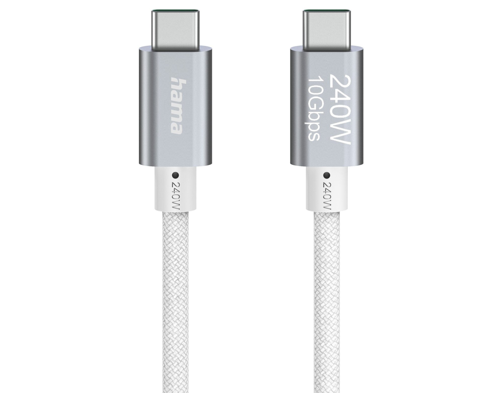Kabel USB-C - USB-C HAMA 125147 1.5m Biały