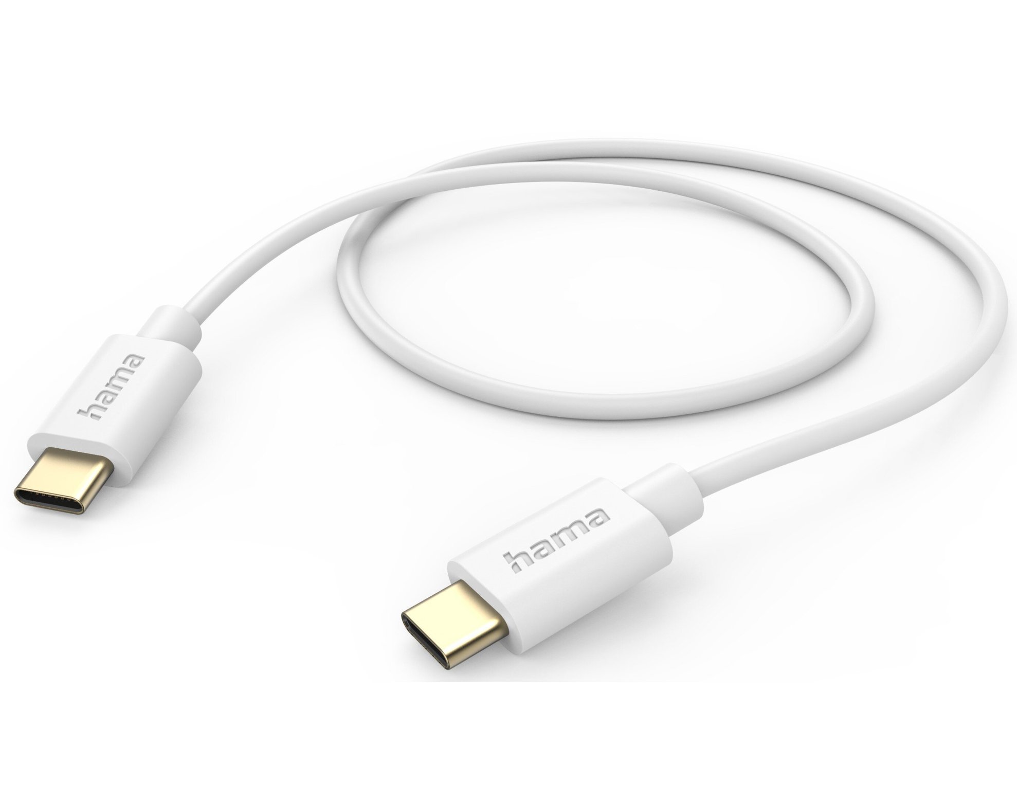 Kabel USB-C - USB-C HAMA 201590 1 m Biały