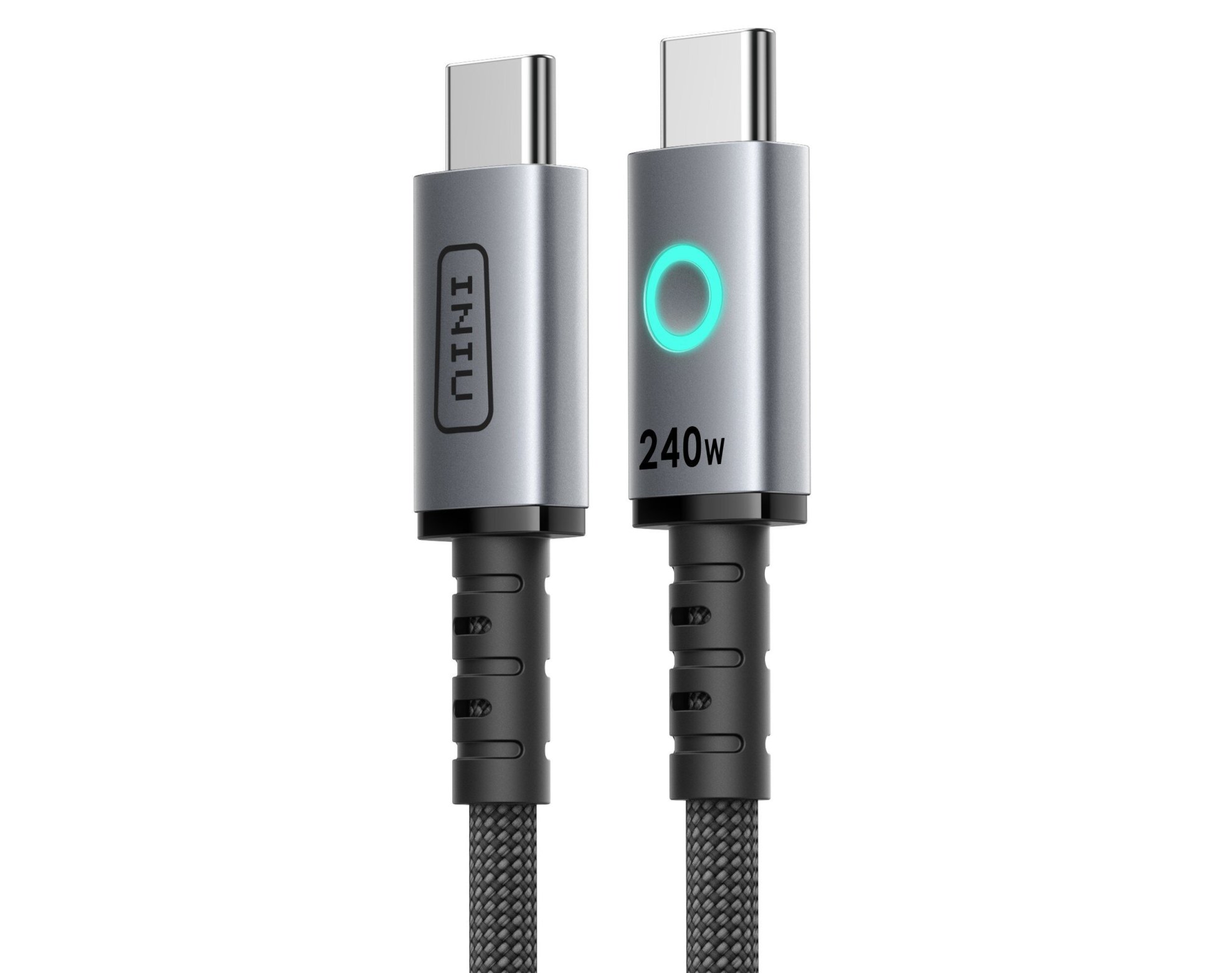 Kabel USB-C - USB-C INIU Leopard Magnetic 240W 1.2 m Czarny