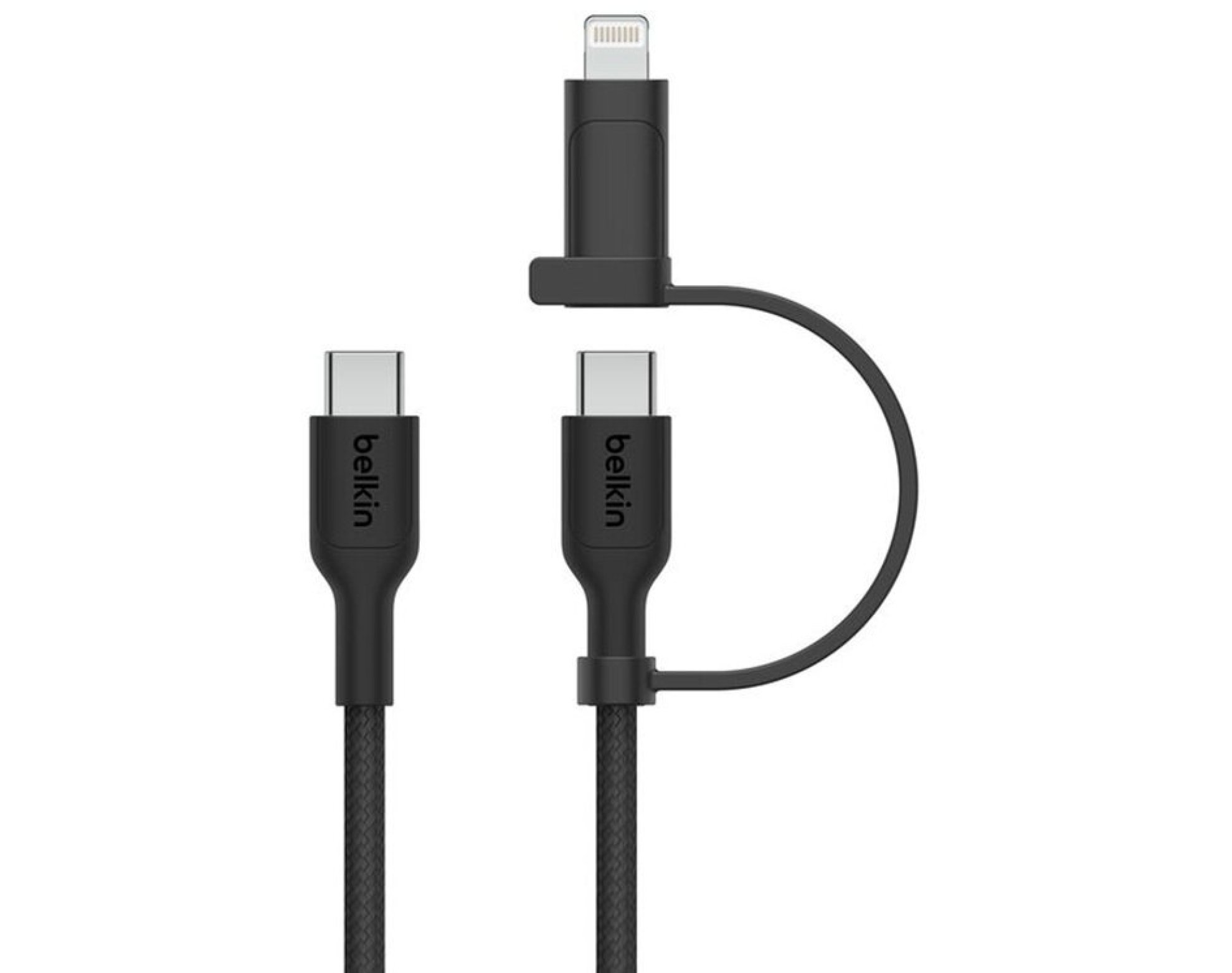 Kabel USB-C - USB-C/Lightning BELKIN CAC003HQ1.5MBK 60W 1.5 m Czarny