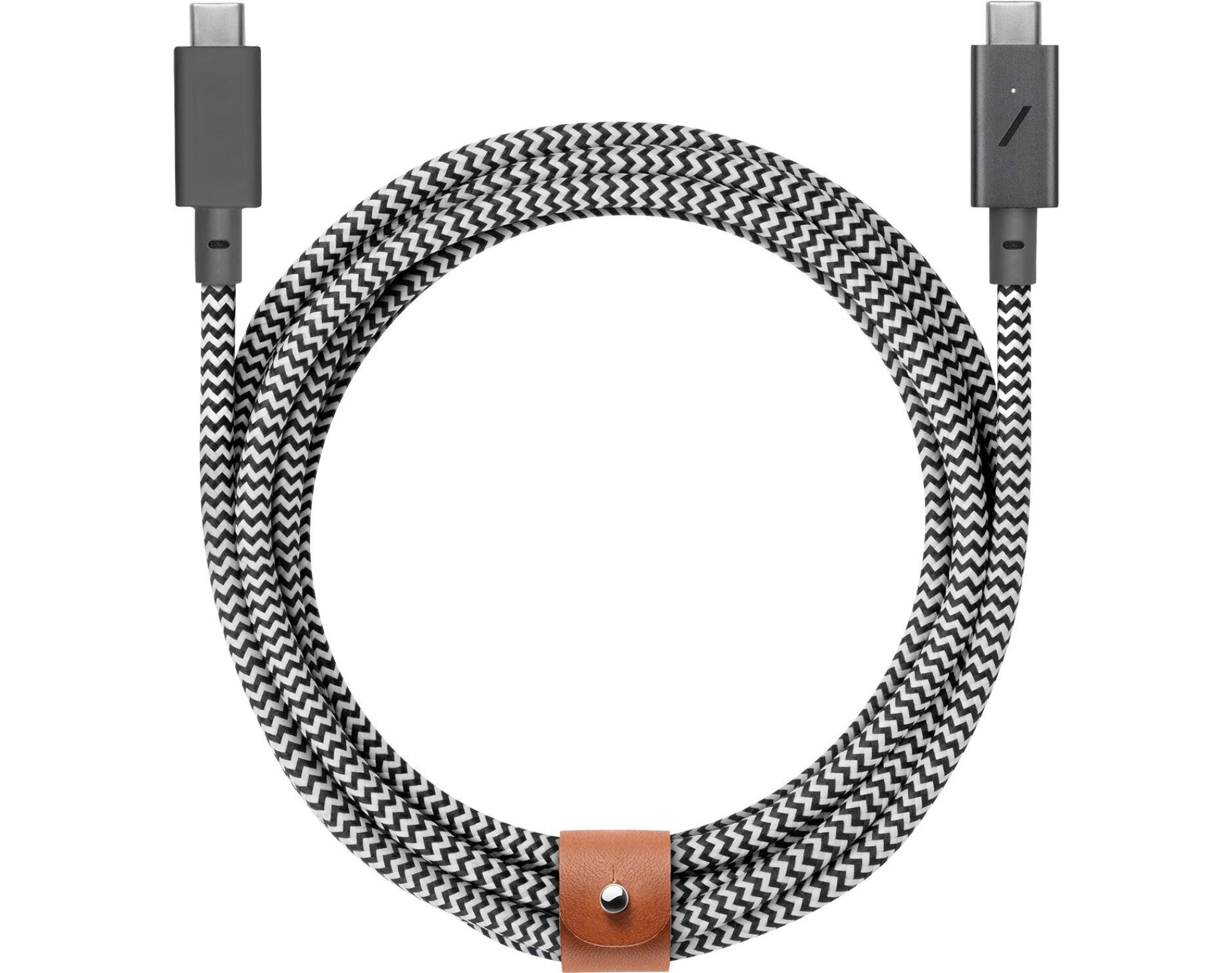 Kabel USB-C - USB-C NATIVE UNION Belt Cable Pro 240W 2.4 m Czarno-biały