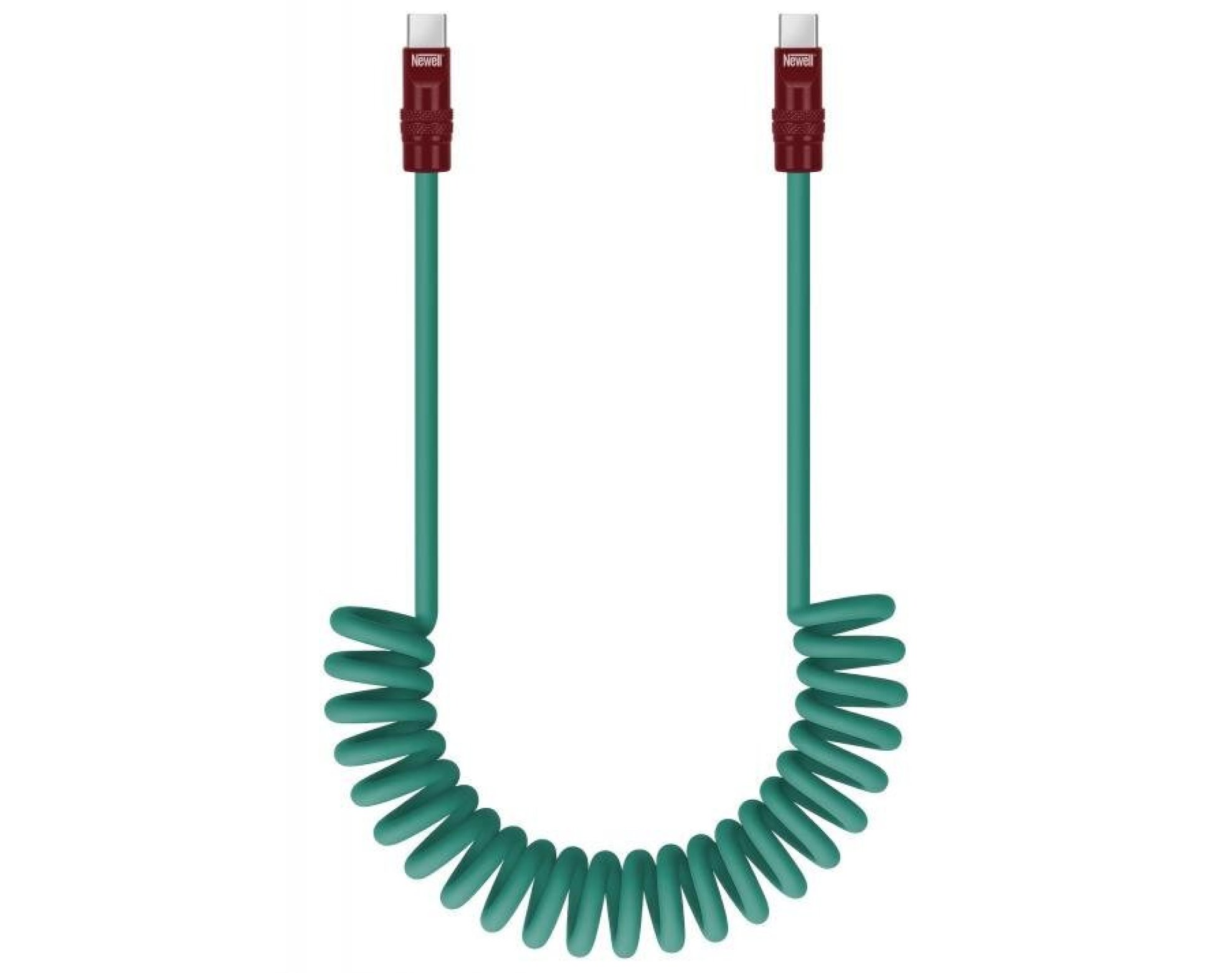 Kabel USB-C - USB-C NEWELL 100W 1.5 m Zielono-bordowy