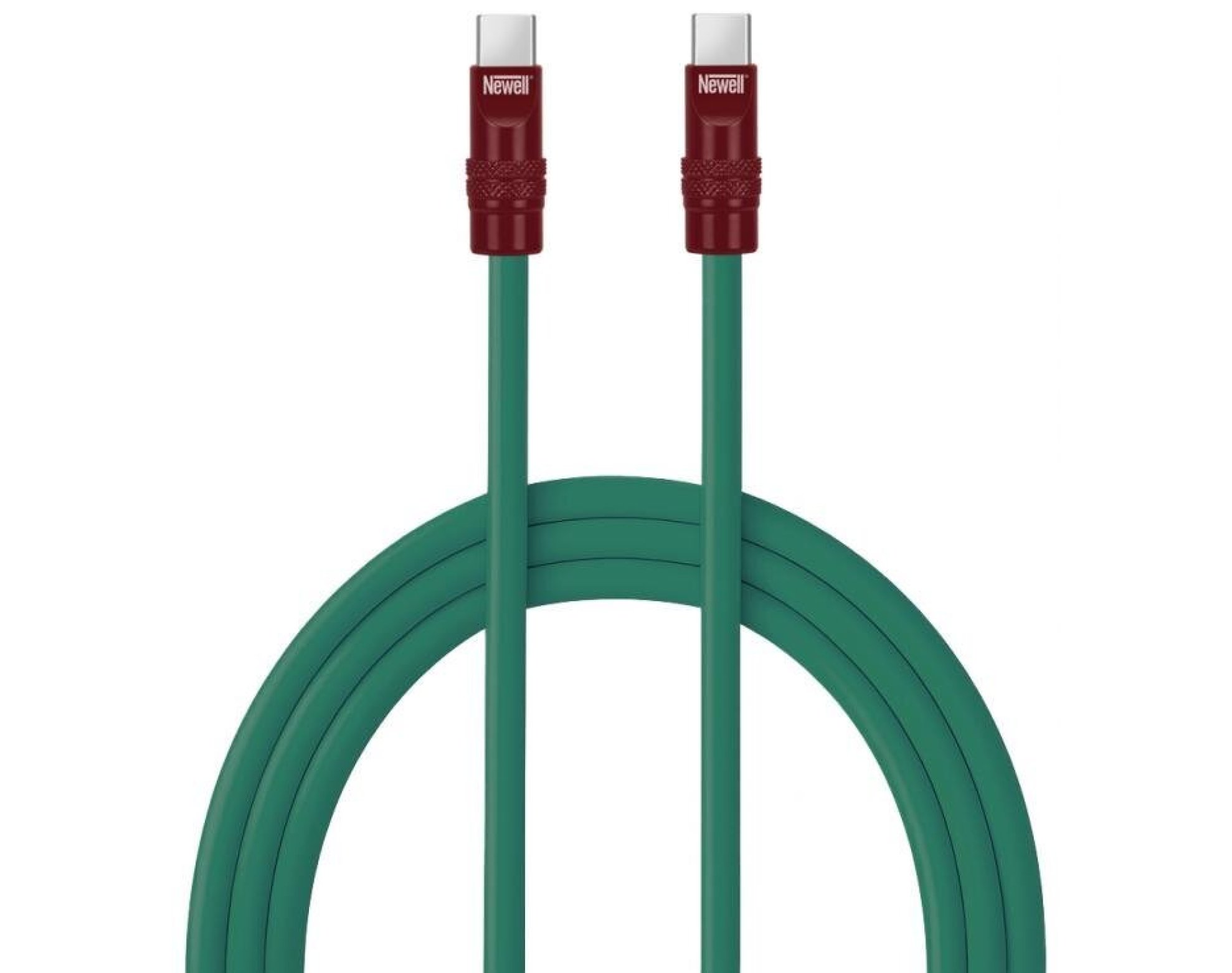 Kabel USB-C - USB-C NEWELL 100W 2 m Zielono-bordowy