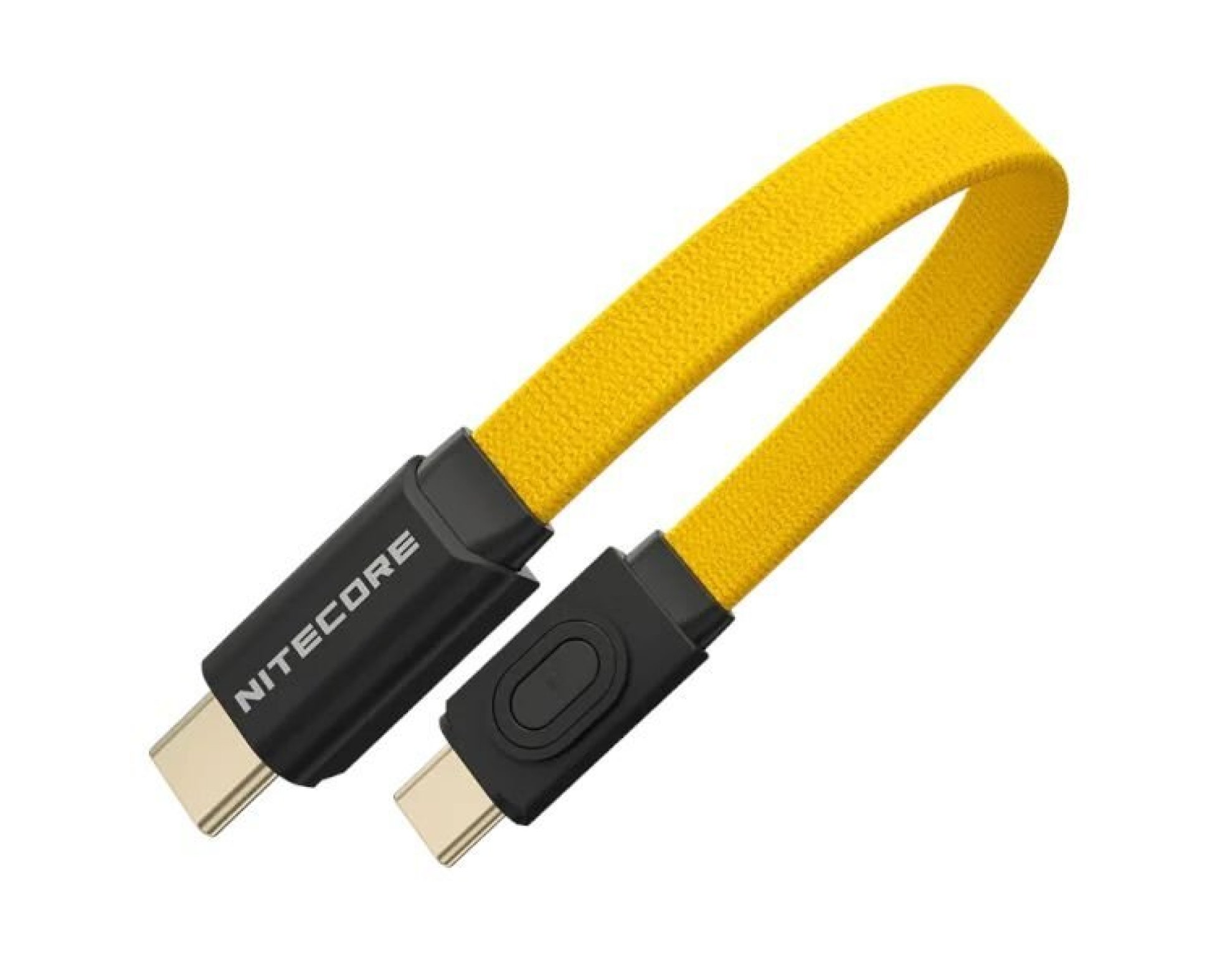 Kabel USB-C - USB-C NITECORE NLink10 60W 7 cm Żółty