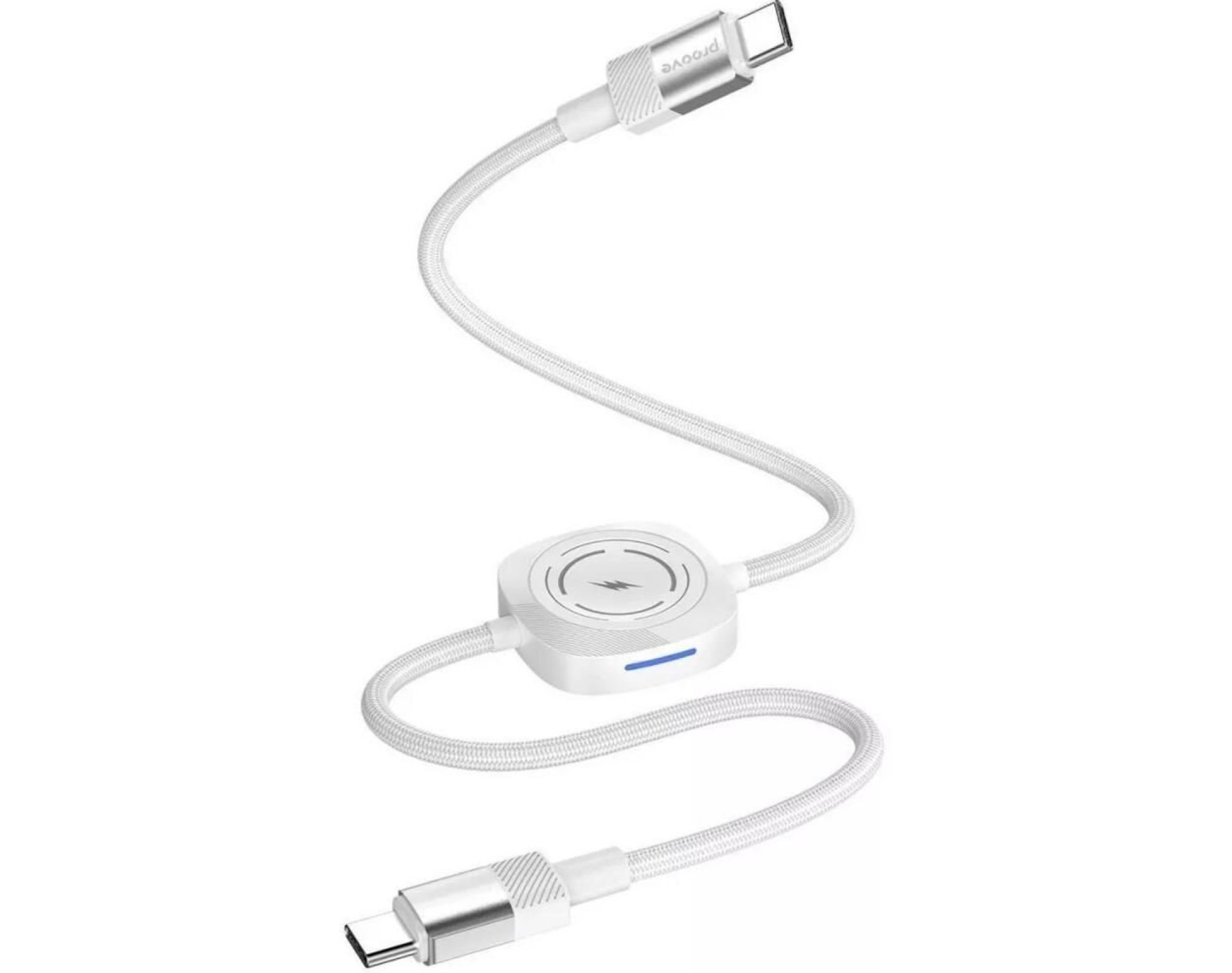 Kabel USB-C - USB-C PROOVE 60W 1m Biały