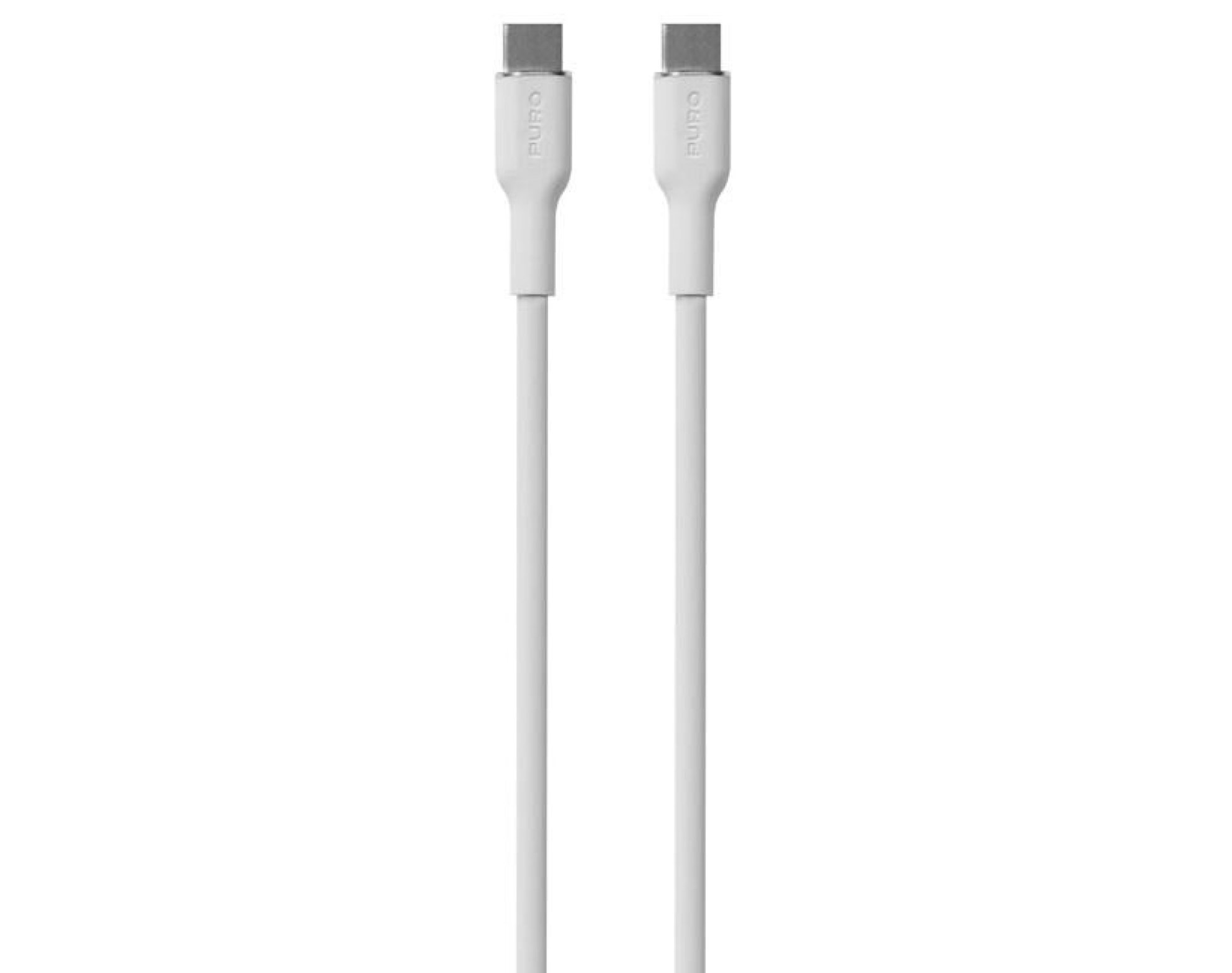 Kabel USB-C - USB-C PURO Icon Soft Cable 1.5 m Biały