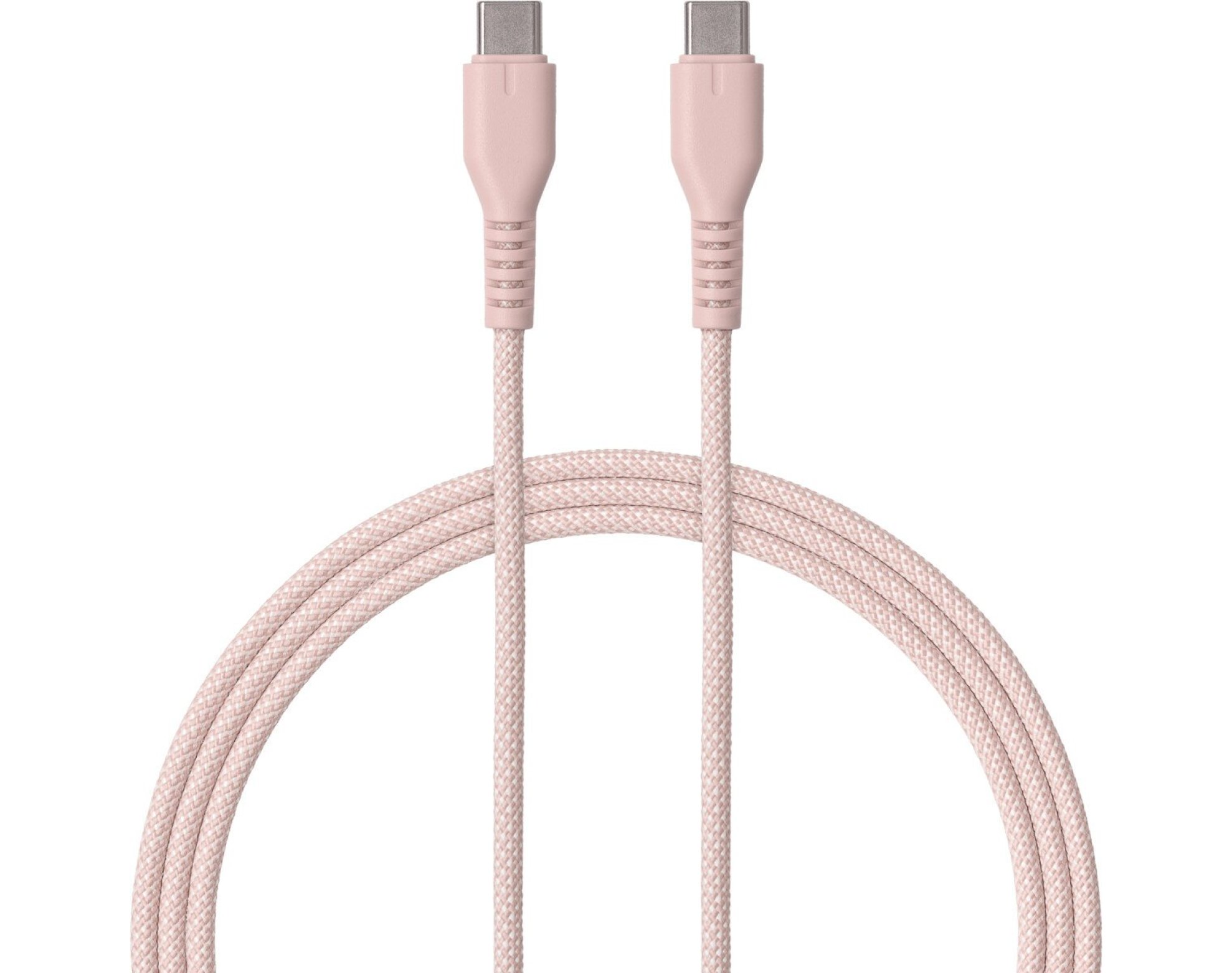 Kabel USB-C - USB-C QUALO QKN-CC-16 1.5 m Różowy
