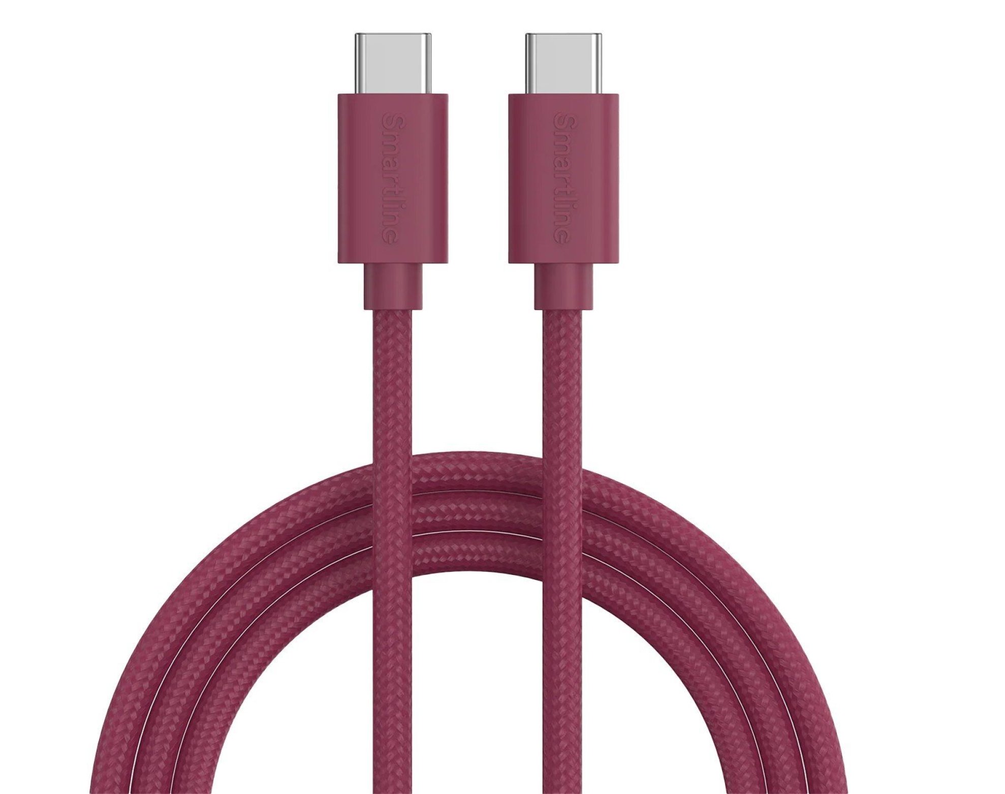 Kabel USB-C - USB-C SMARTLINE 17116 60W 2 m Czerwony
