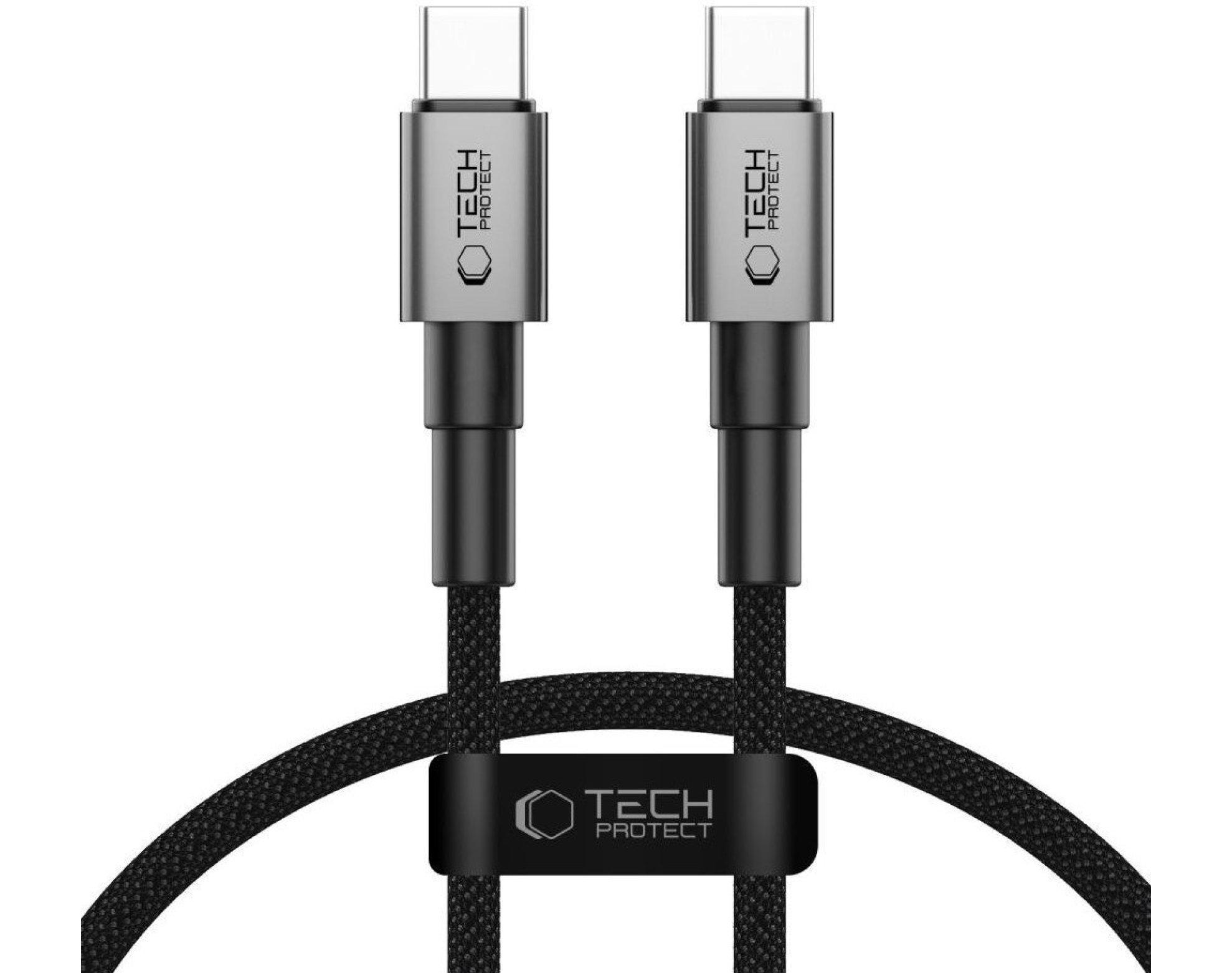 Kabel USB-C - USB-C TECH-PROTECT UltraBoost DNA 100W 0.25 m Szary