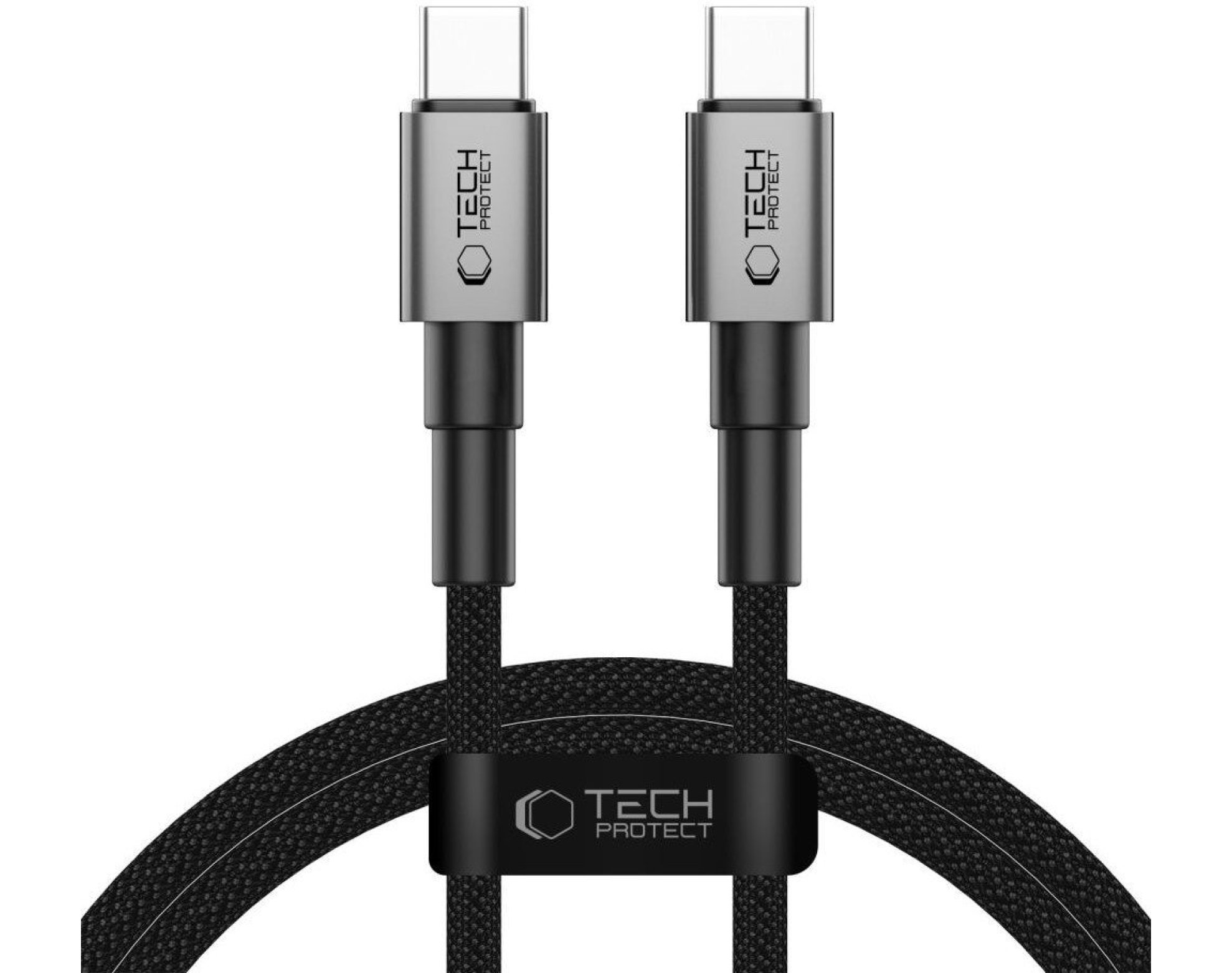 Kabel USB-C - USB-C TECH-PROTECT UltraBoost DNA 100W 1 m Szary