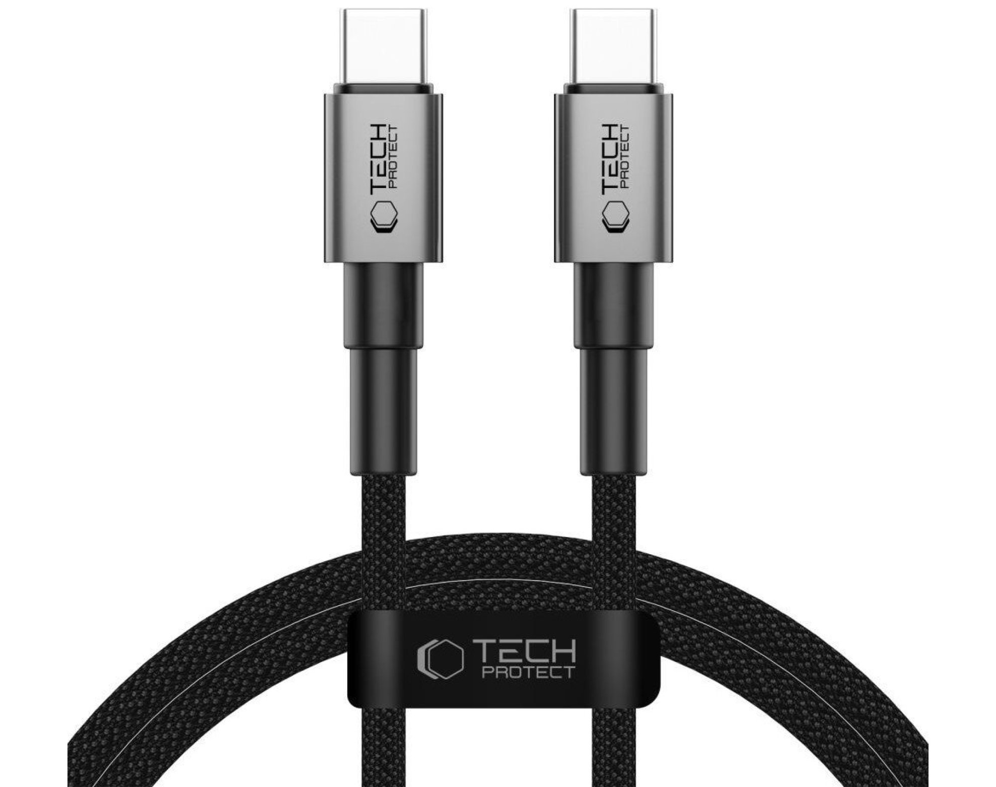 Kabel USB-C - USB-C TECH-PROTECT UltraBoost DNA 60W 1 m Szary