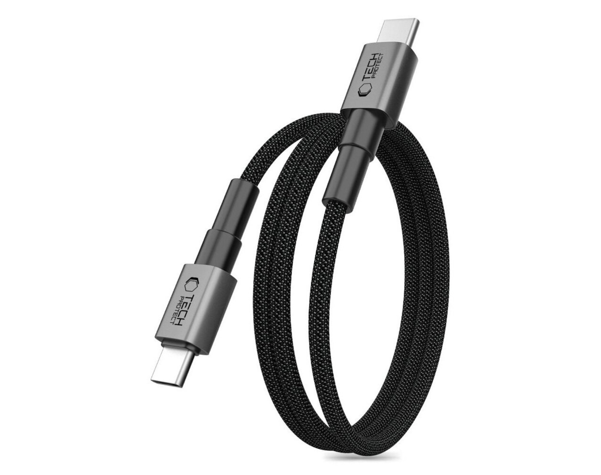 Kabel USB-C - USB-C TECH-PROTECT UltraBoost DNA MagTwist PD 100W/5A 1 m Grafitowy