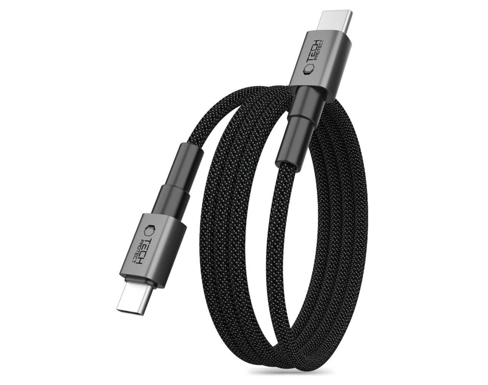 Kabel USB-C - USB-C TECH-PROTECT UltraBoost DNA MagTwist PD 100W/5A 2 m Grafitowy